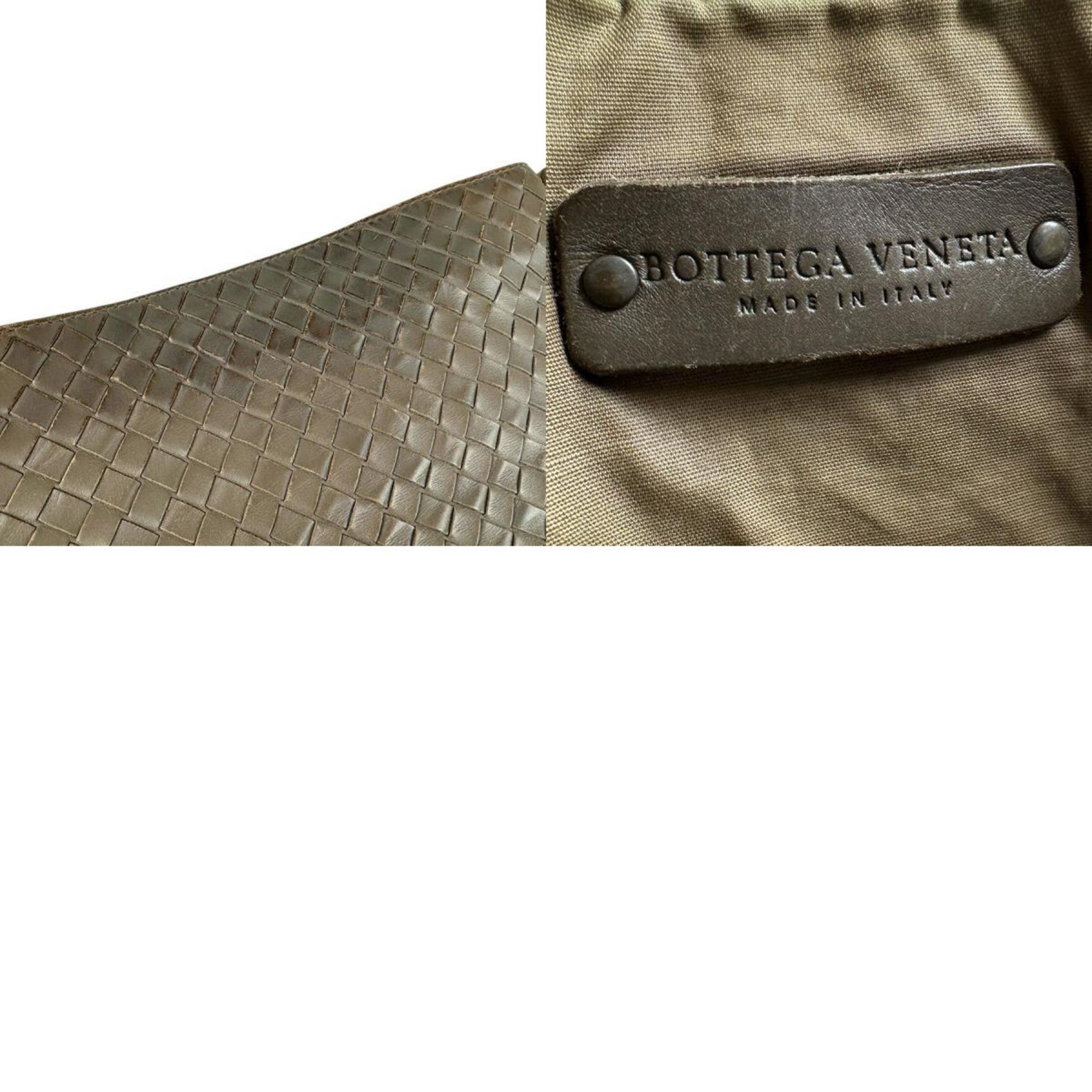 Bottega Veneta Bottega Veneta Shoulder Bag Intrecciato Leather Khaki Men's n0988 Size ONE SIZE - 5 Thumbnail