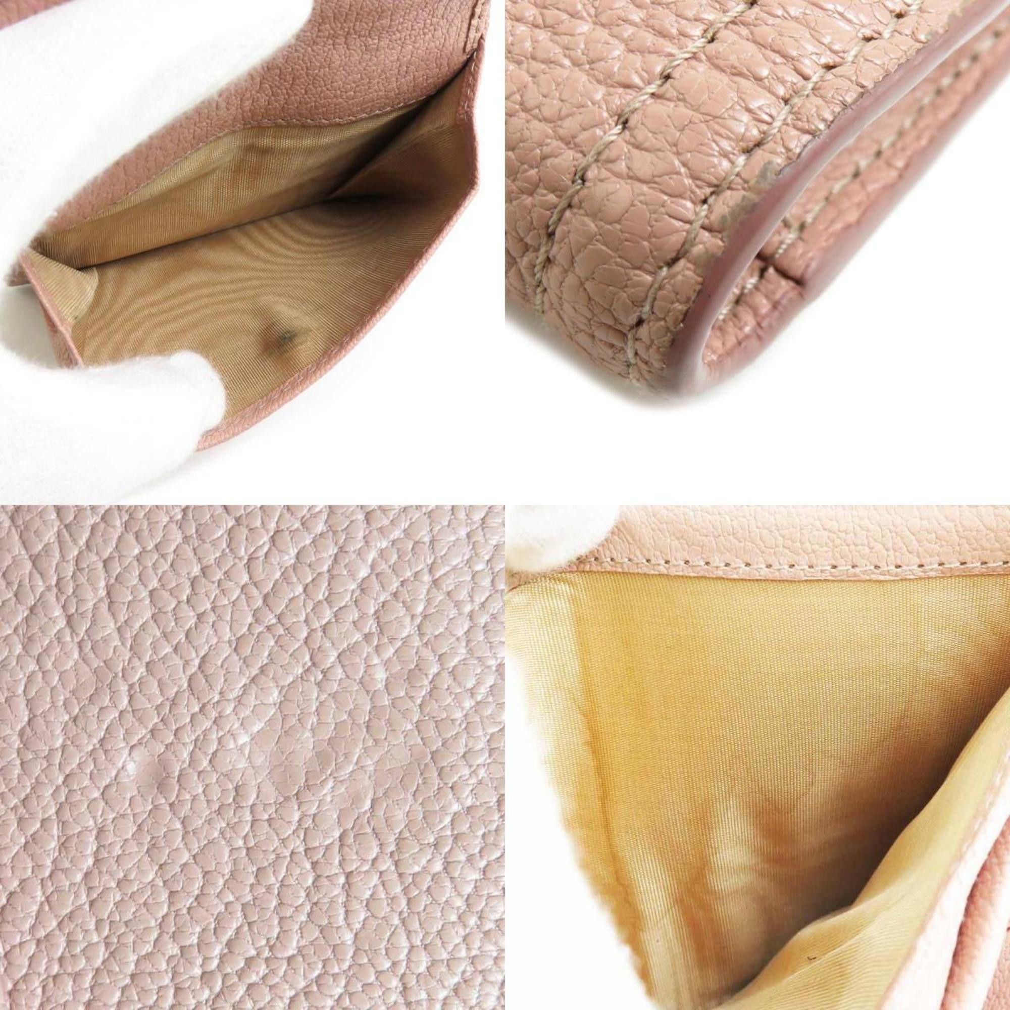 Miu Miu Miu MIUMIU Bi-fold wallet Leather Pink Women's 5MV016 55873k Size ONE SIZE - 4 Thumbnail