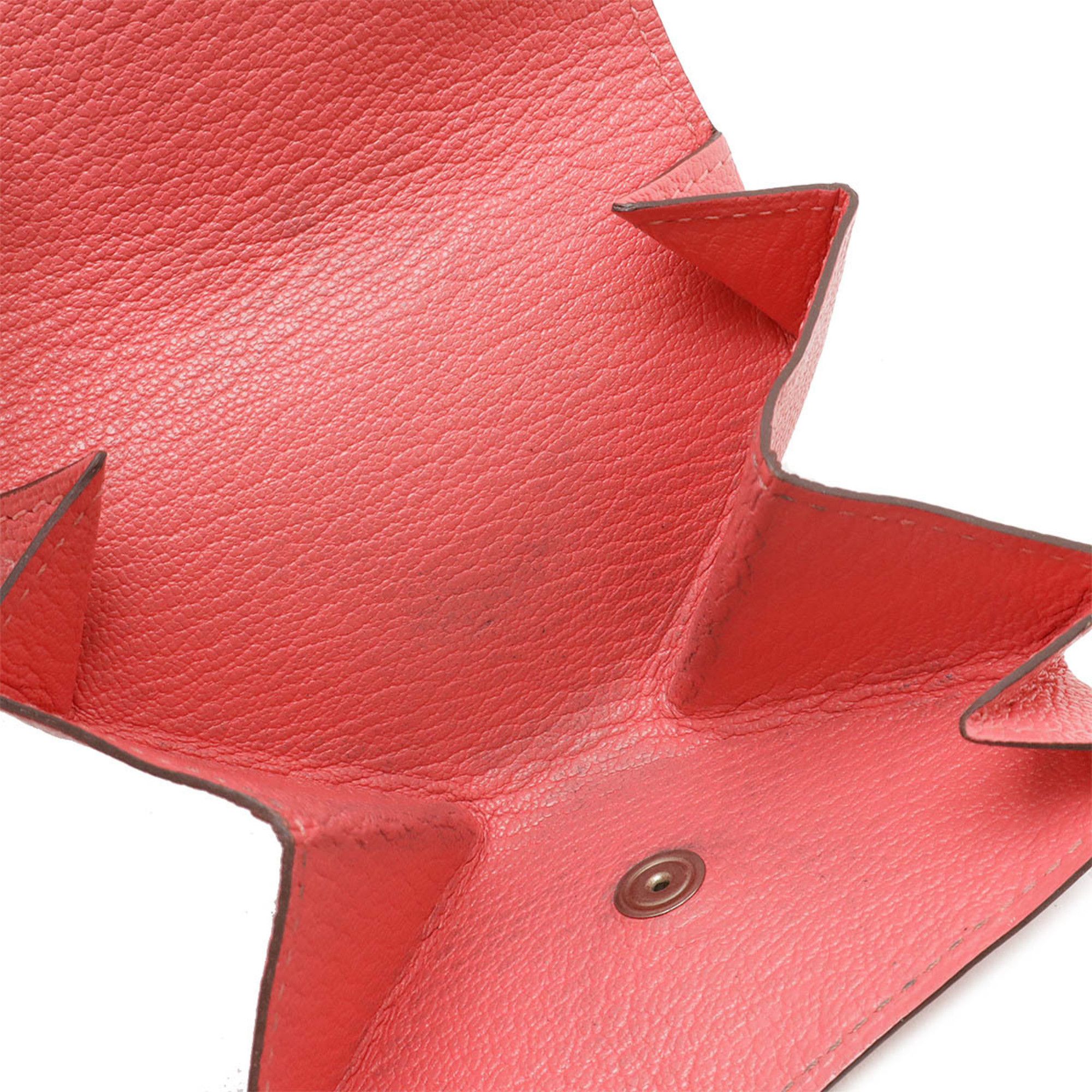 Hermes HERMES Le Vingt Quatre Coin Case, Chevre Mysore Leather, Rose Lipstick, Y Stamp Size ONE SIZE - 5 Thumbnail