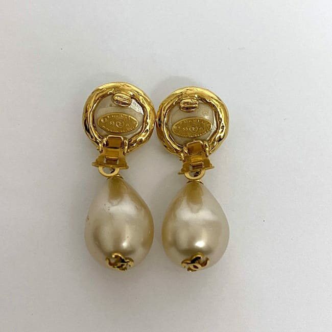 Chanel CHANEL Earrings Gold Plated Size ONE SIZE - 3 Thumbnail