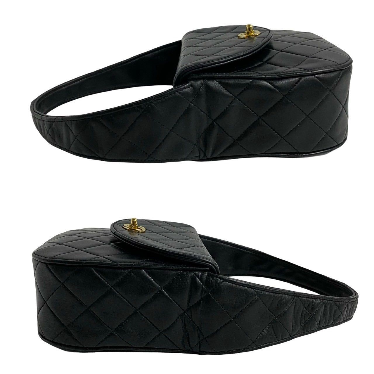 Chanel Chanel Handbag Black Leather Size ONE SIZE - 4 Thumbnail