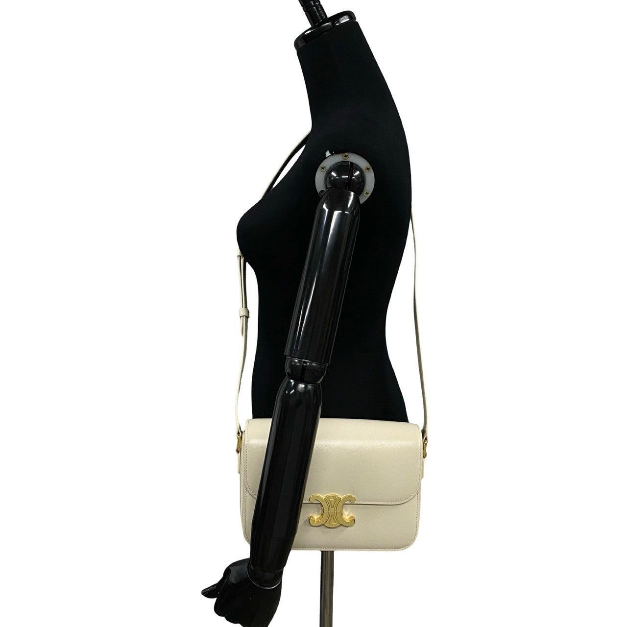 Celine Celine Shoulder Bag Neutrals Leather Size ONE SIZE - 2 Thumbnail