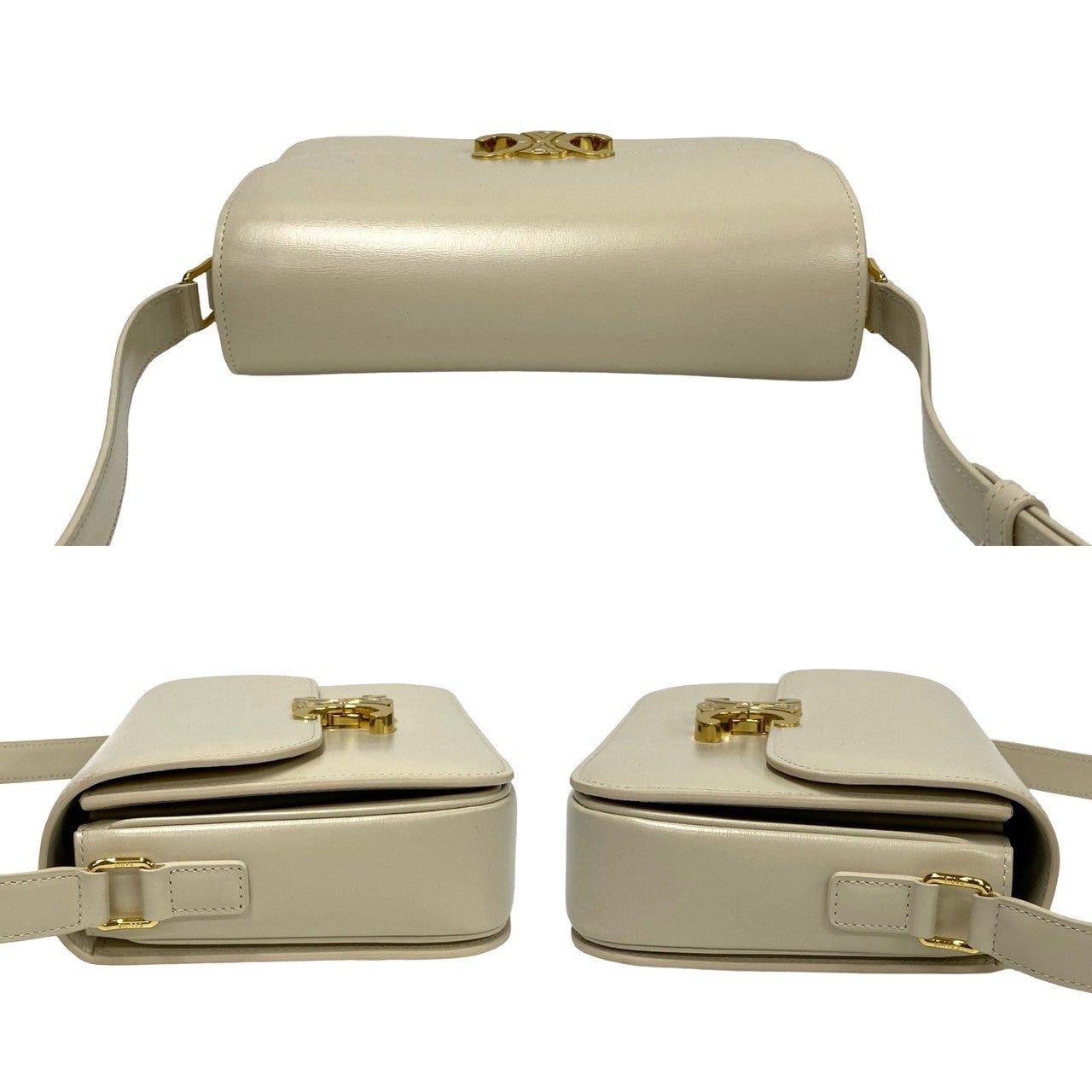 Celine Celine Shoulder Bag Neutrals Leather Size ONE SIZE - 5 Thumbnail