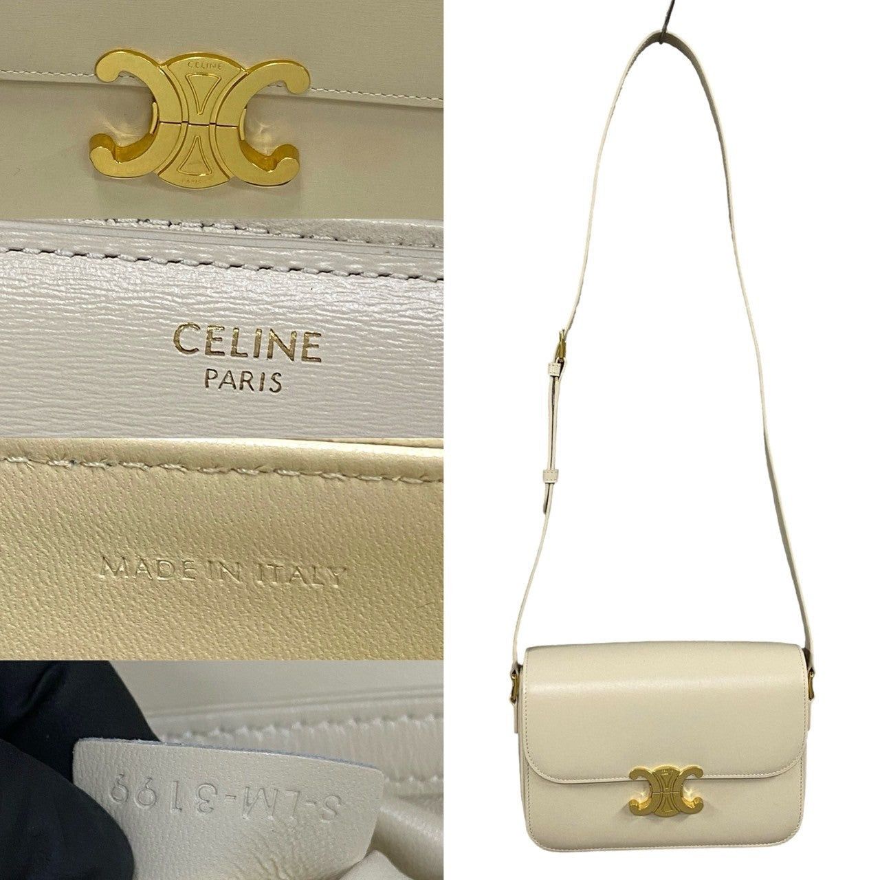 Celine Celine Shoulder Bag Neutrals Leather Size ONE SIZE - 3 Thumbnail