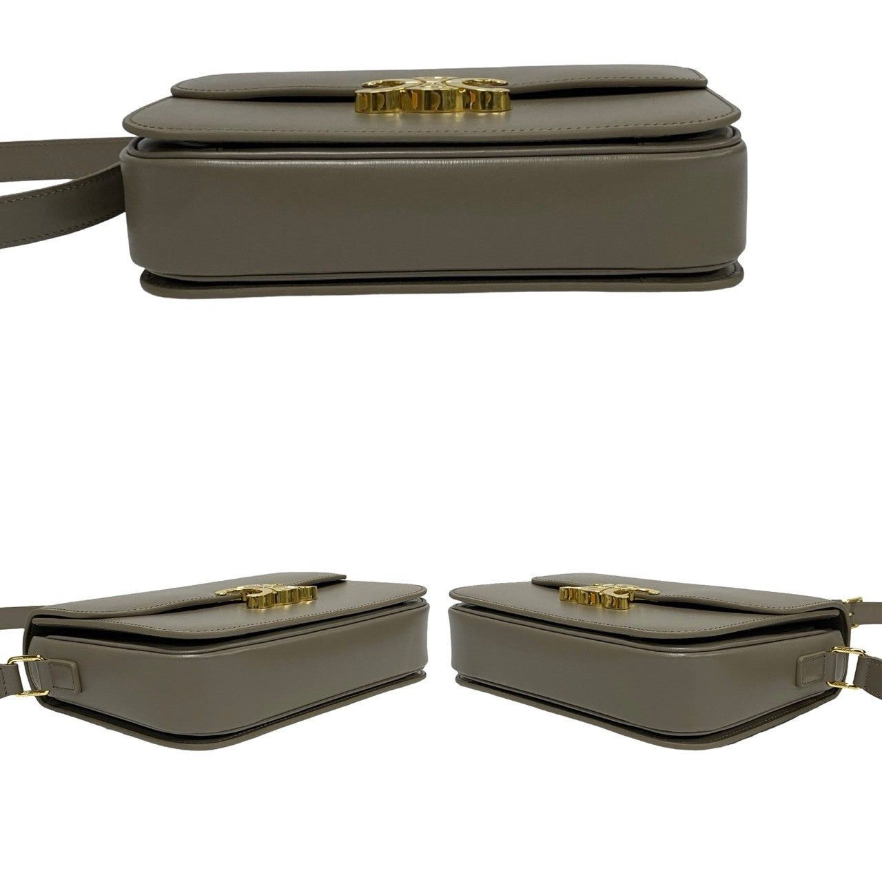 Celine Celine Shoulder Bag Grey Leather Size ONE SIZE - 6 Thumbnail
