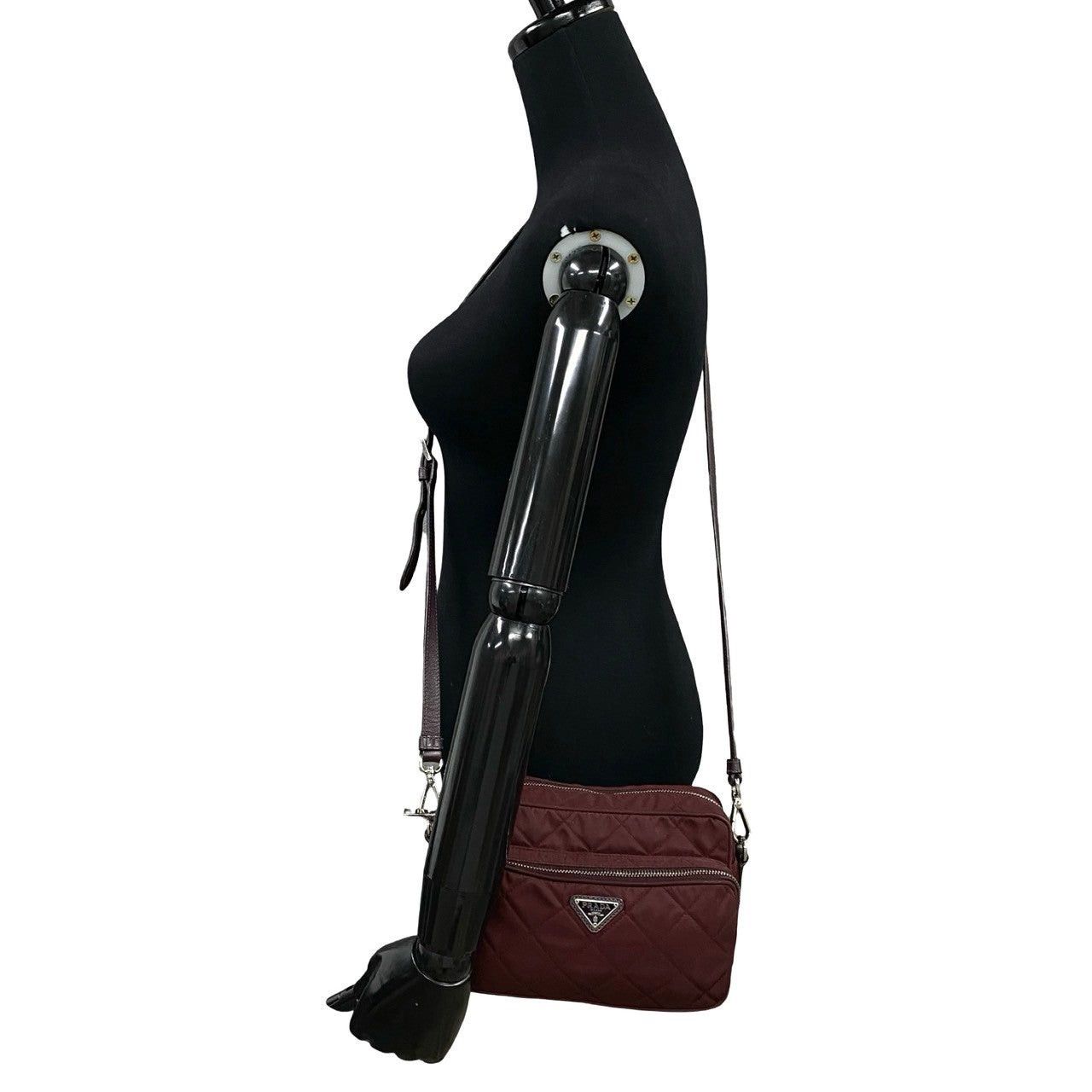 Prada Prada Shoulder Bag Red Synthetic Size ONE SIZE - 2 Thumbnail