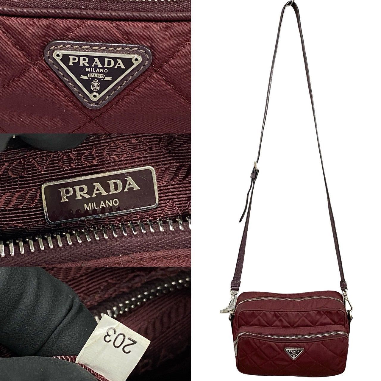 Prada Prada Shoulder Bag Red Synthetic Size ONE SIZE - 3 Thumbnail