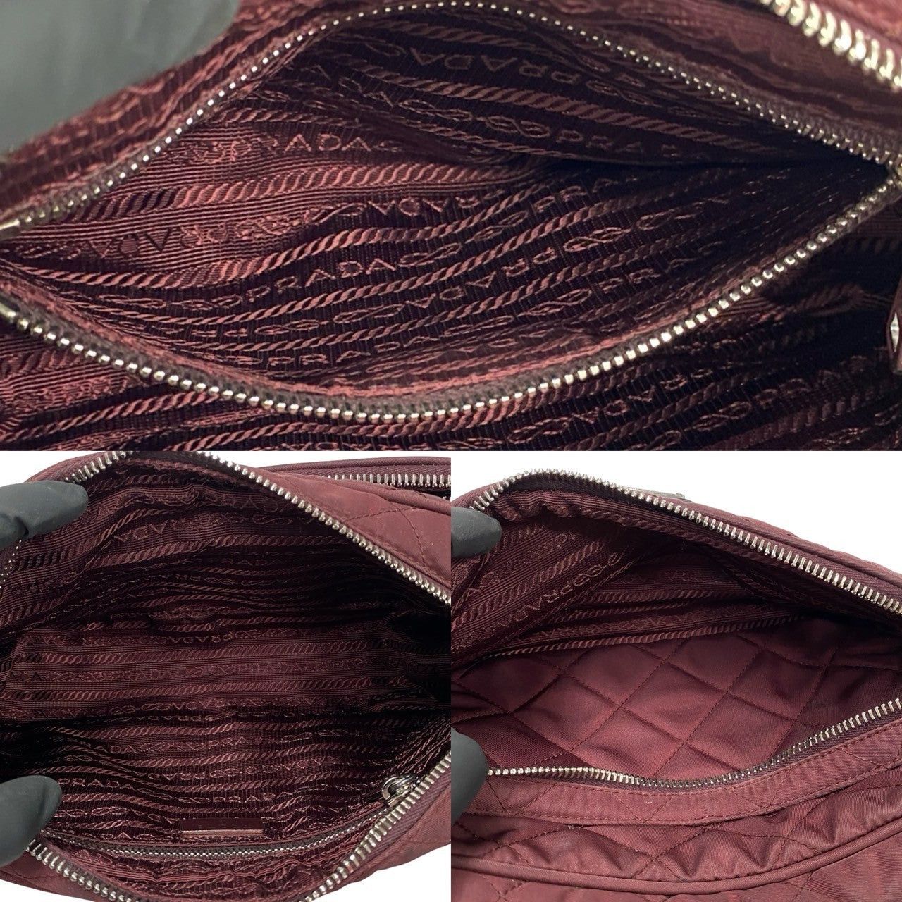Prada Prada Shoulder Bag Red Synthetic Size ONE SIZE - 8 Thumbnail