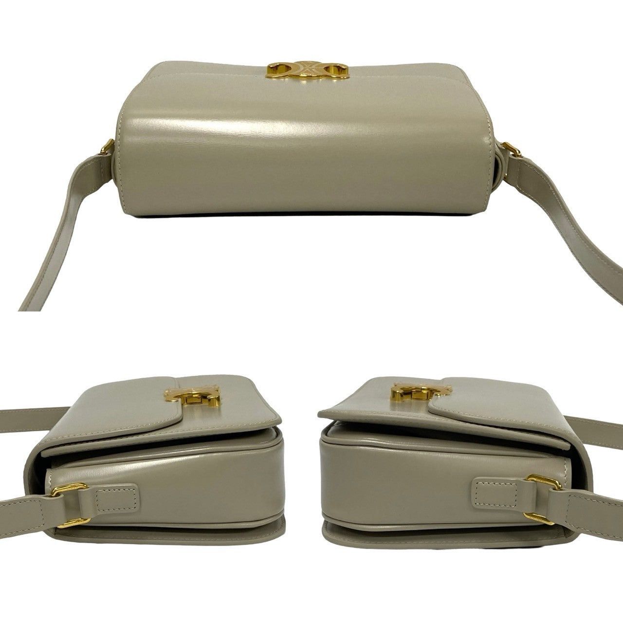 Celine Celine Shoulder Bag Neutrals Leather Size ONE SIZE - 5 Thumbnail