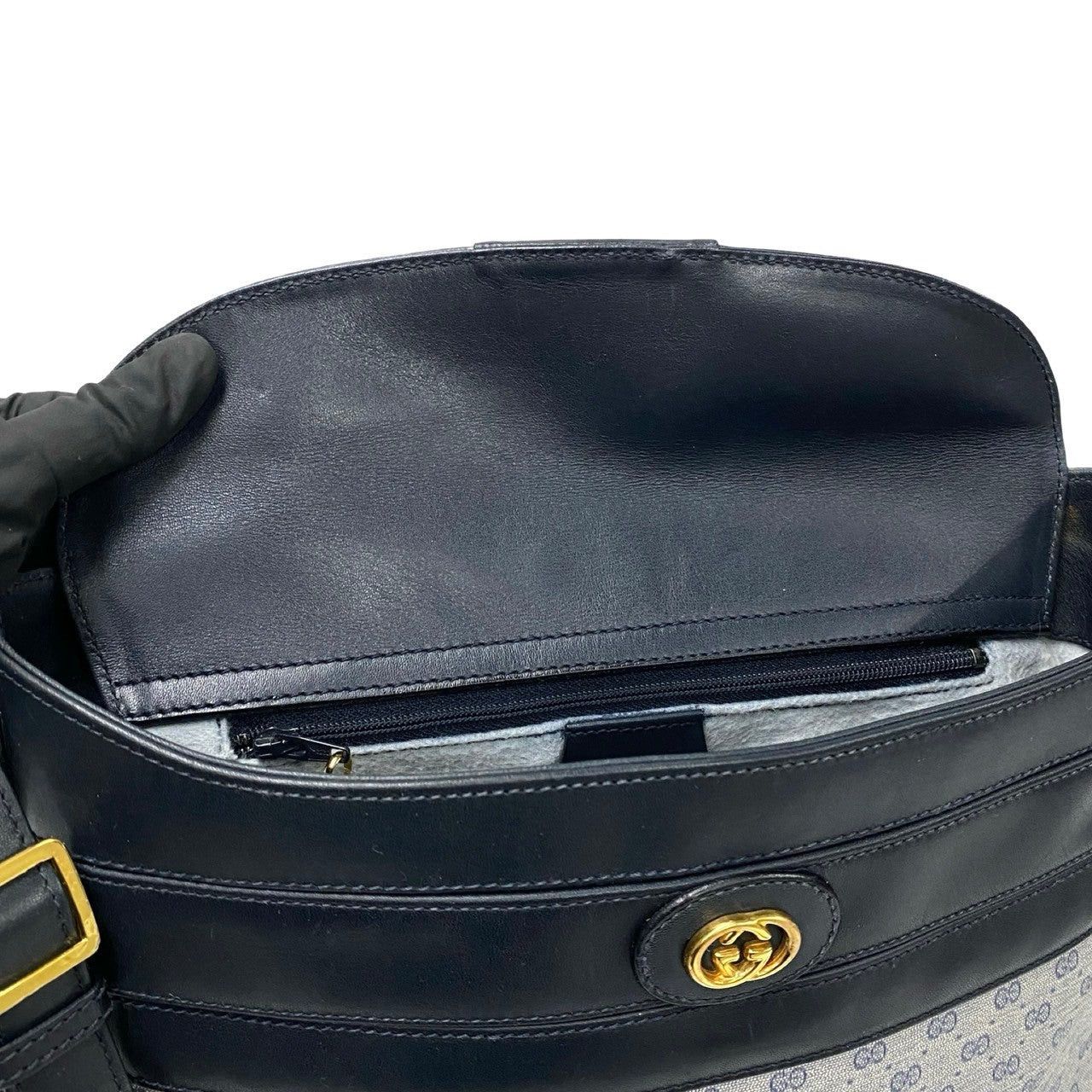 Gucci Gucci Shoulder Bag Blue Leather Size ONE SIZE - 8 Thumbnail