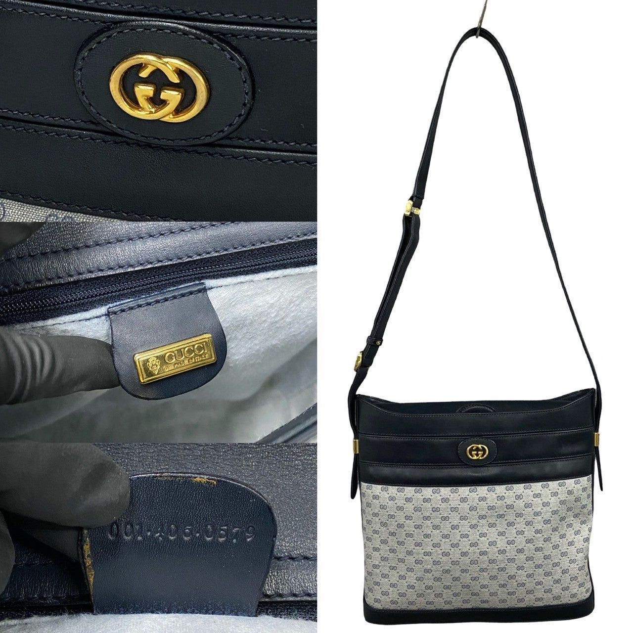 Gucci Gucci Shoulder Bag Blue Leather Size ONE SIZE - 3 Thumbnail