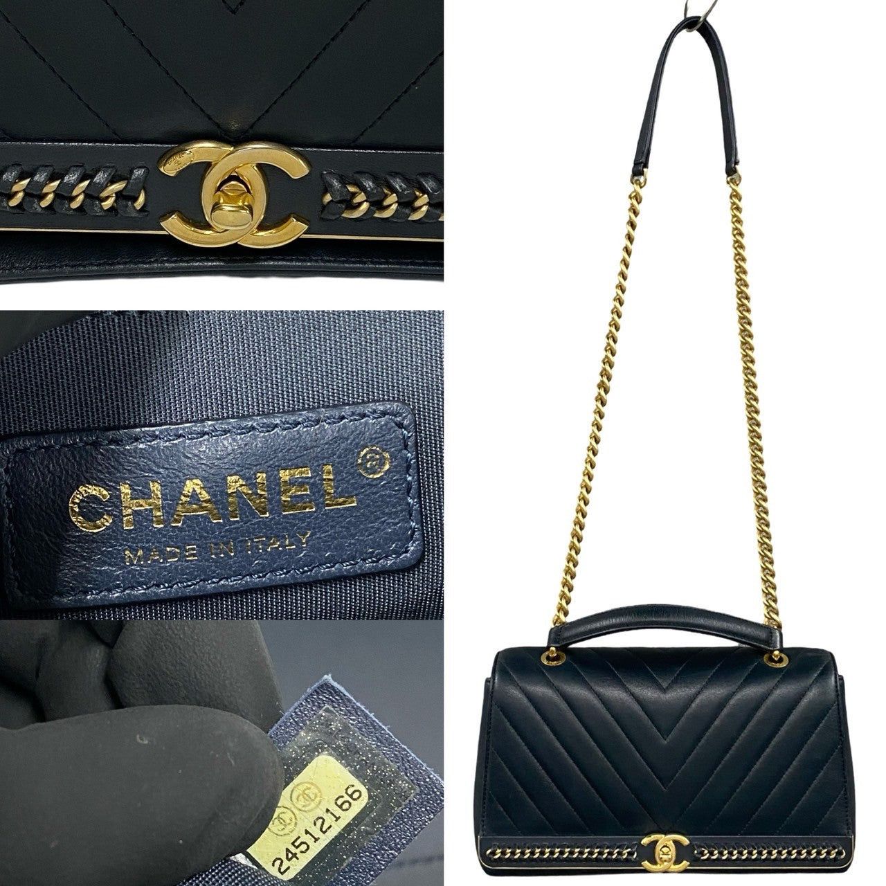 Chanel Chanel Shoulder Bag Blue Leather Size ONE SIZE - 3 Thumbnail