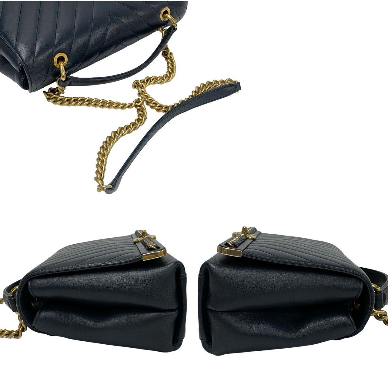 Chanel Chanel Shoulder Bag Blue Leather Size ONE SIZE - 5 Thumbnail