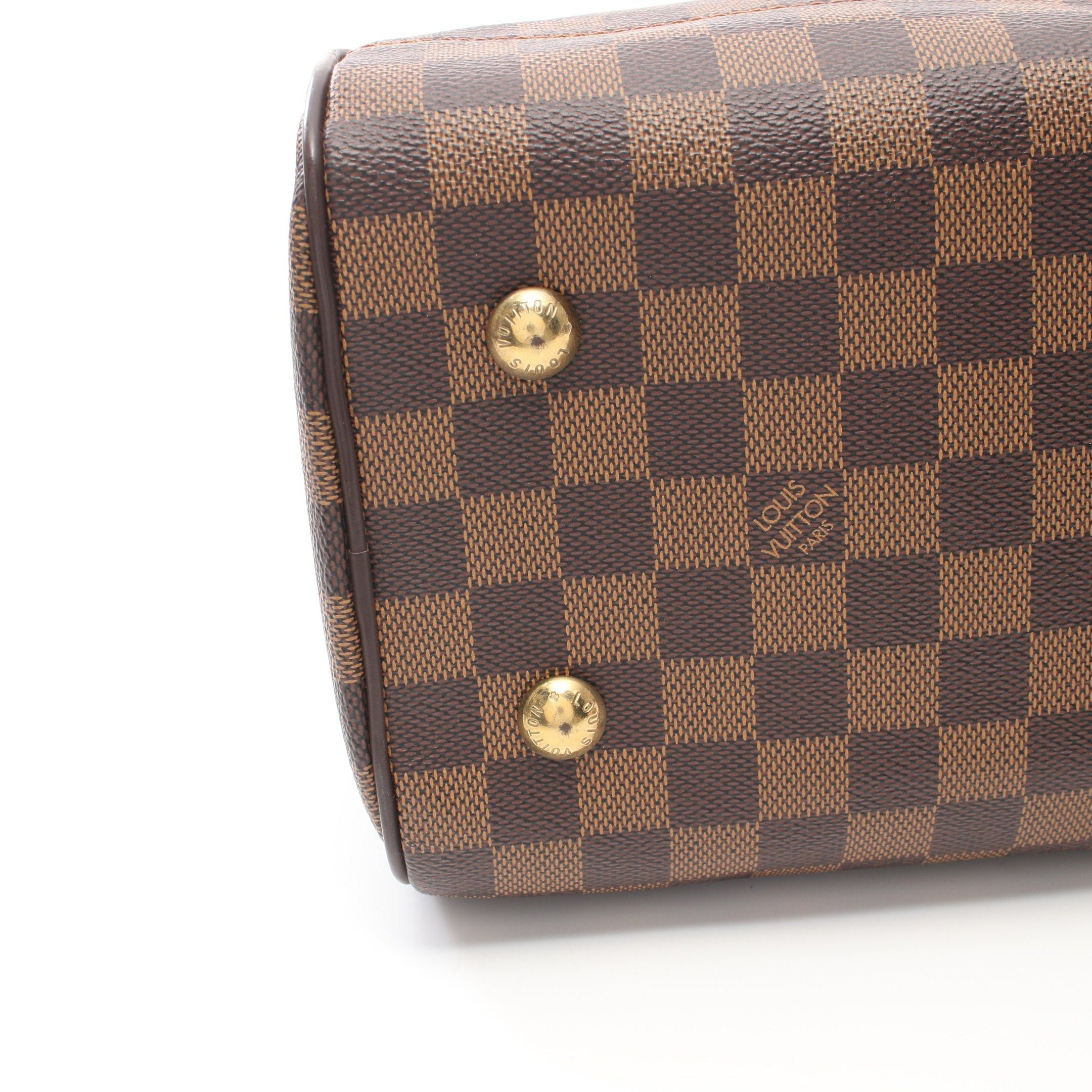 Louis Vuitton Louis Vuitton Duomo Damier Ebene Handbag Leather Brown Size ONE SIZE - 9 Thumbnail