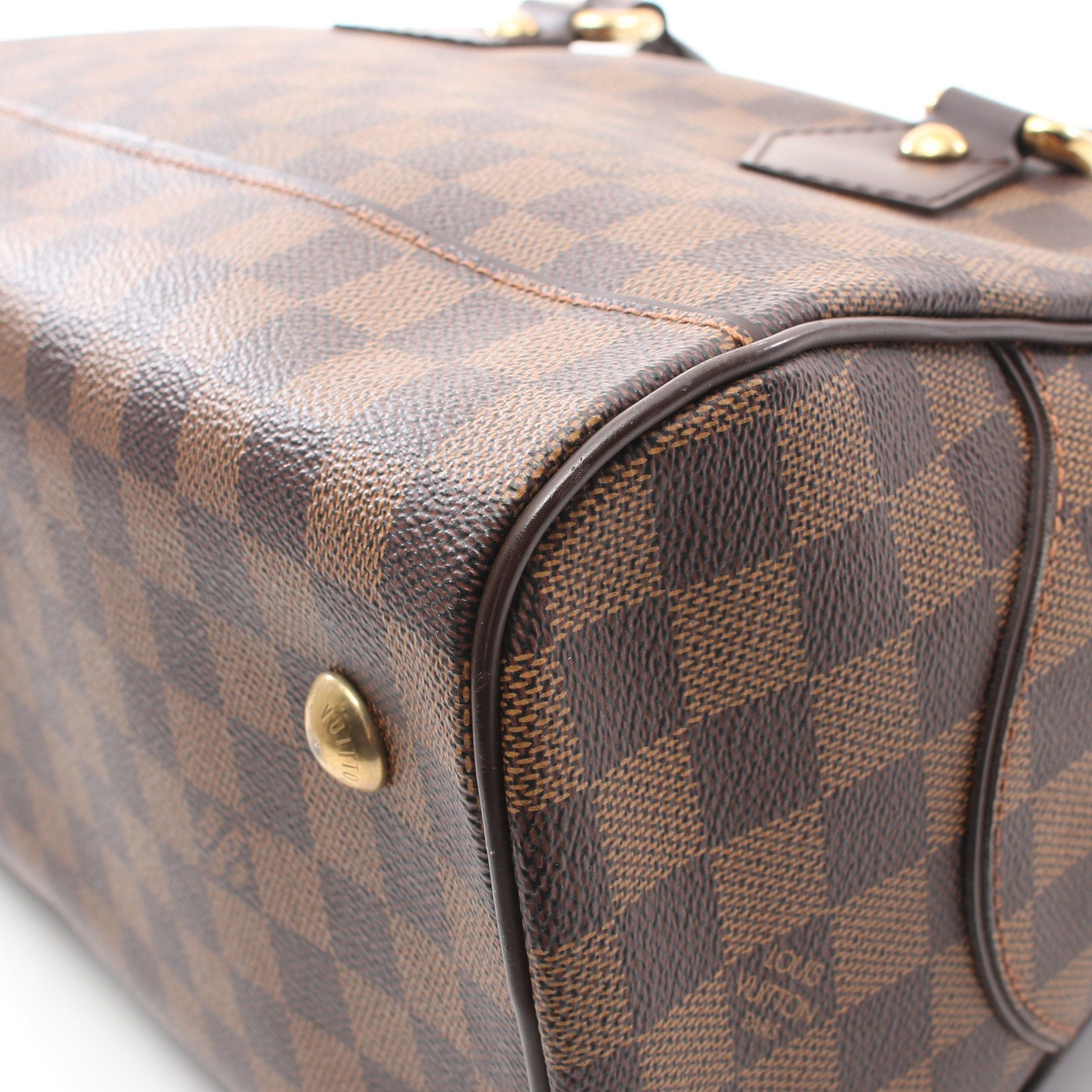 Louis Vuitton Louis Vuitton Duomo Damier Ebene Handbag Leather Brown Size ONE SIZE - 8 Thumbnail