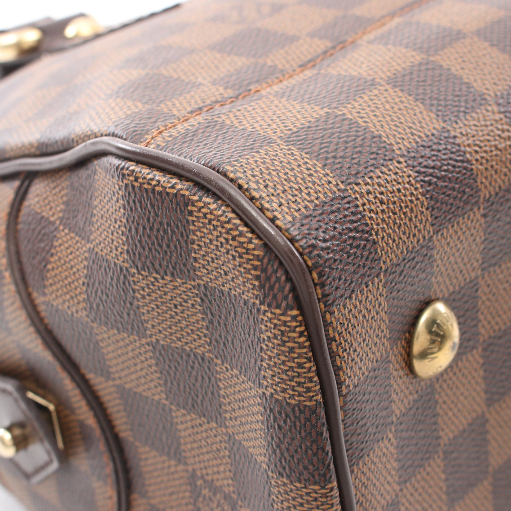 Louis Vuitton Louis Vuitton Duomo Damier Ebene Handbag Leather Brown Size ONE SIZE - 7 Thumbnail