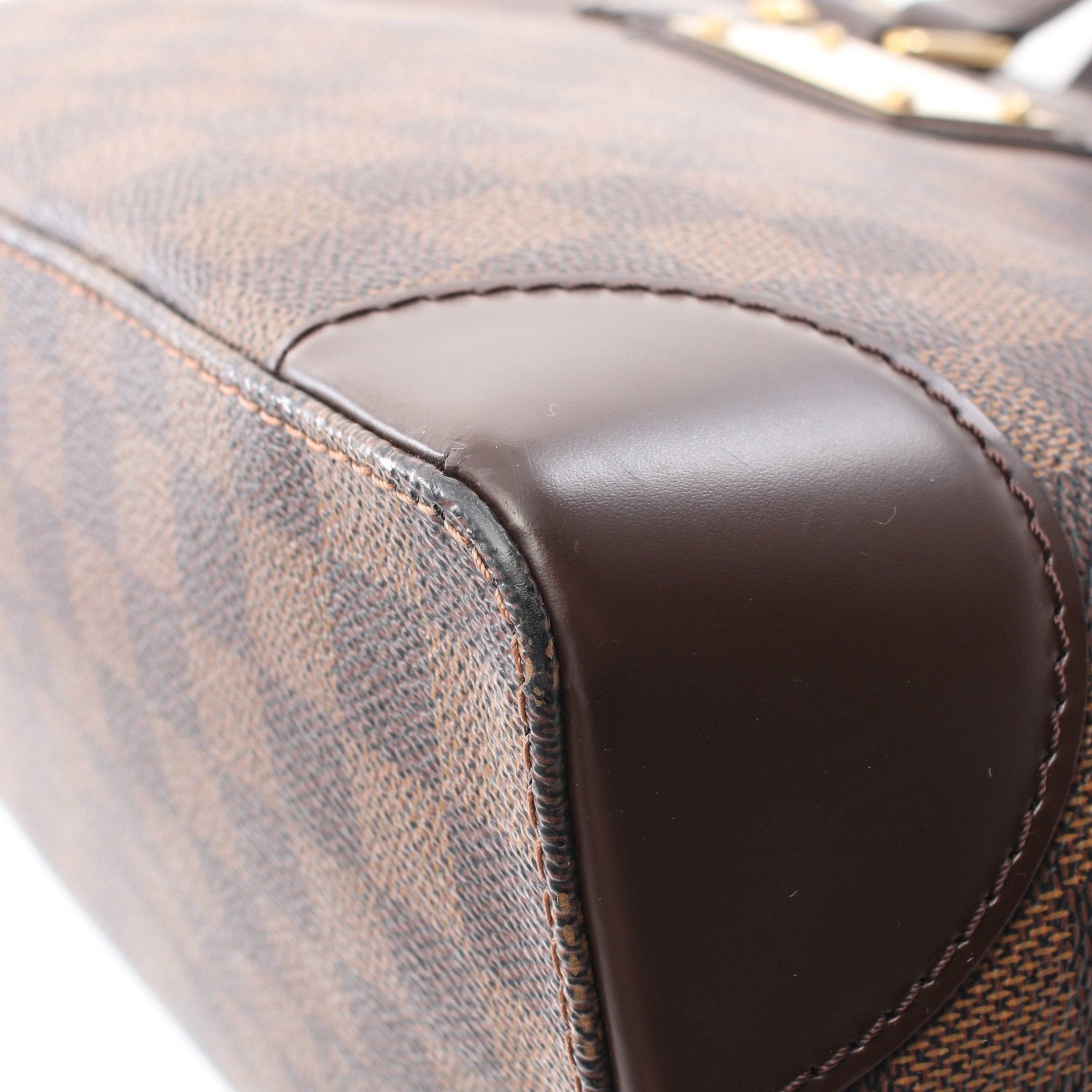 Louis Vuitton Louis Vuitton Hampstead Pm Damier Ebene Handbag Tote Bag Leather Brown Size ONE SIZE - 8 Thumbnail