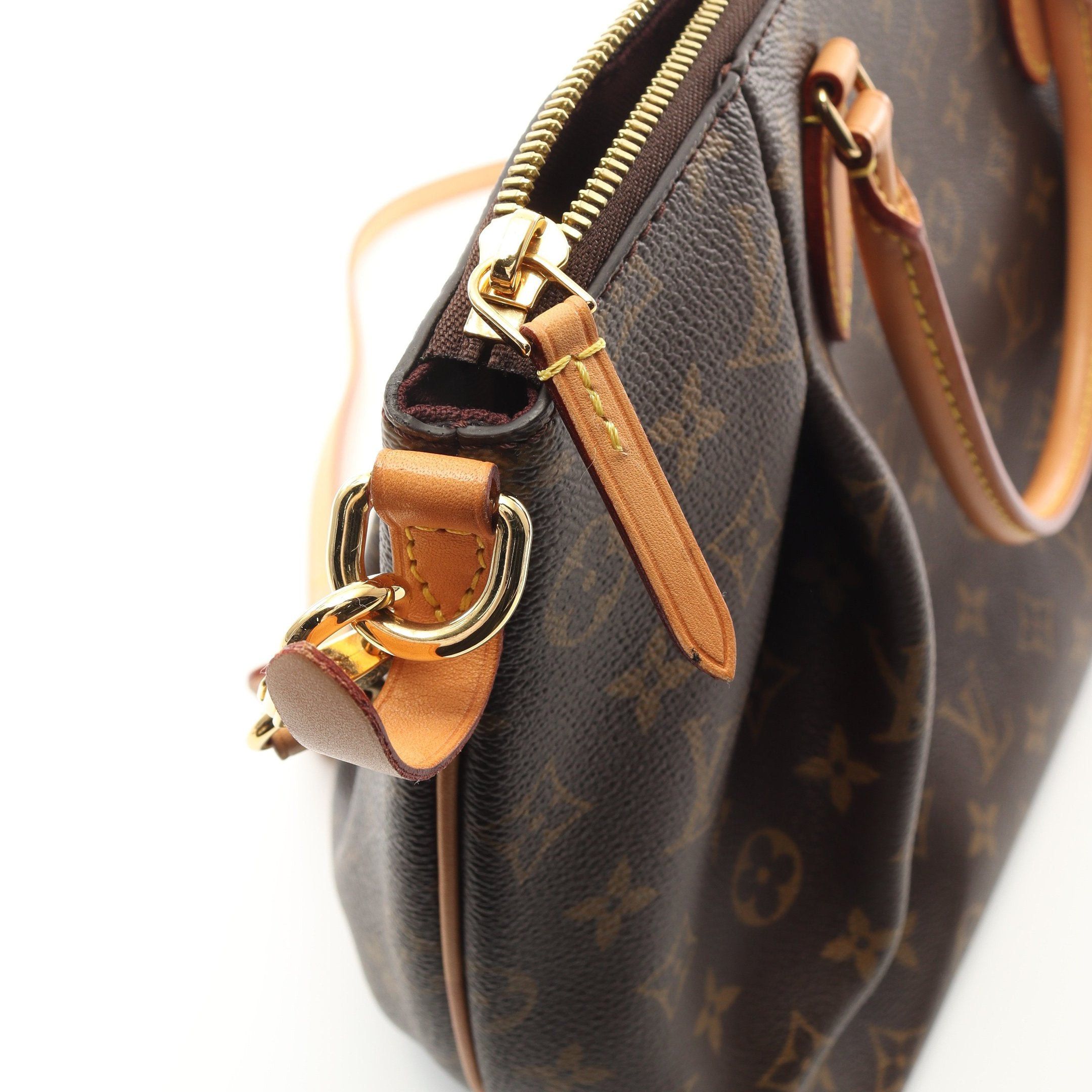 Louis Vuitton Louis Vuitton Turen Mm Monogram Handbag Leather Brown Size ONE SIZE - 9 Thumbnail