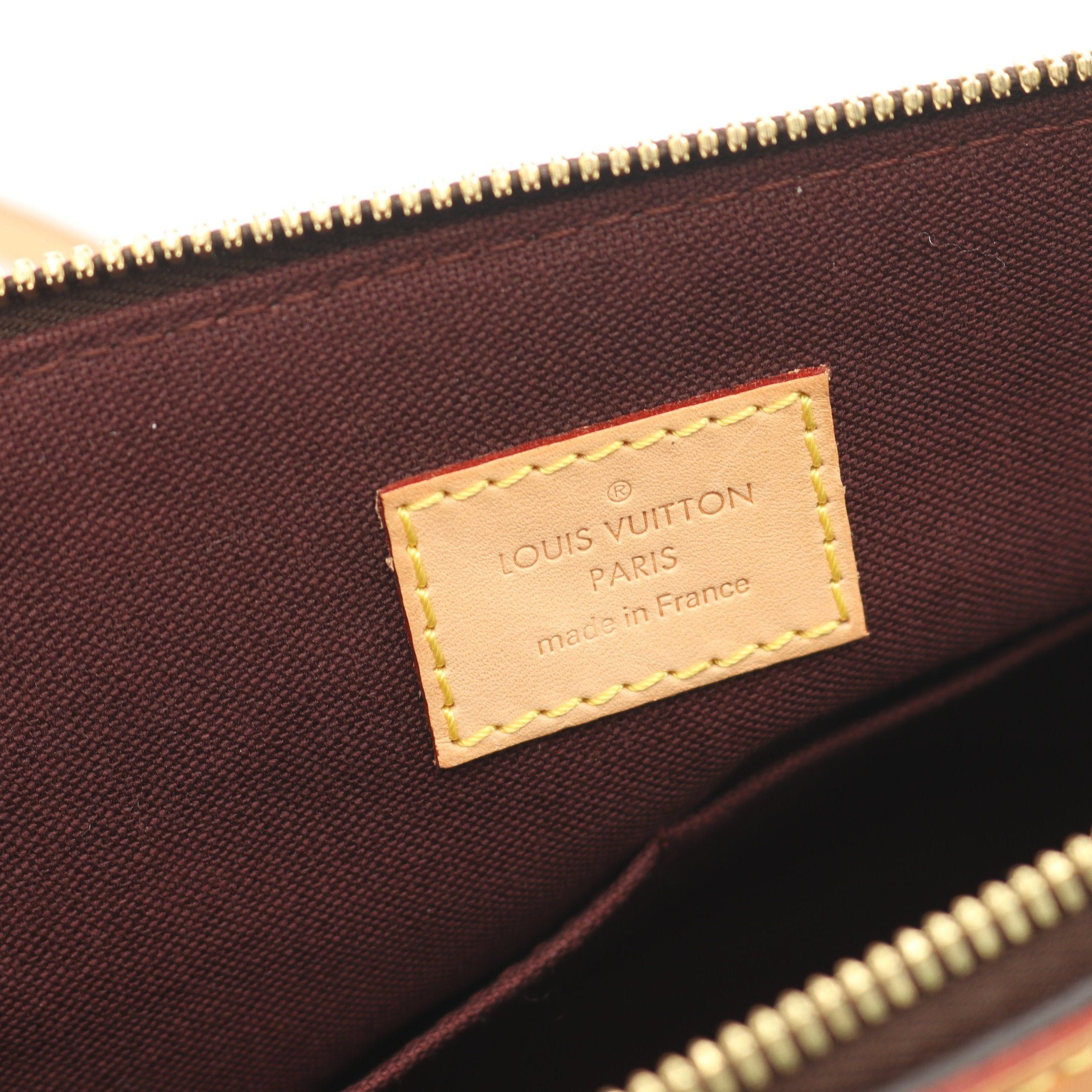 Louis Vuitton Louis Vuitton Turen Mm Monogram Handbag Leather Brown Size ONE SIZE - 4 Thumbnail