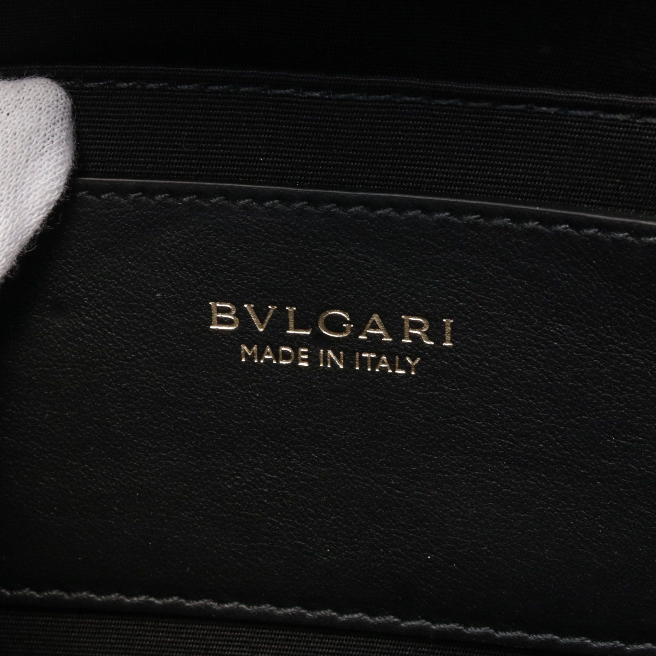 Bvlgari Bvlgari Bvlgari Logo Handbag Leather Black Size ONE SIZE - 4 Thumbnail