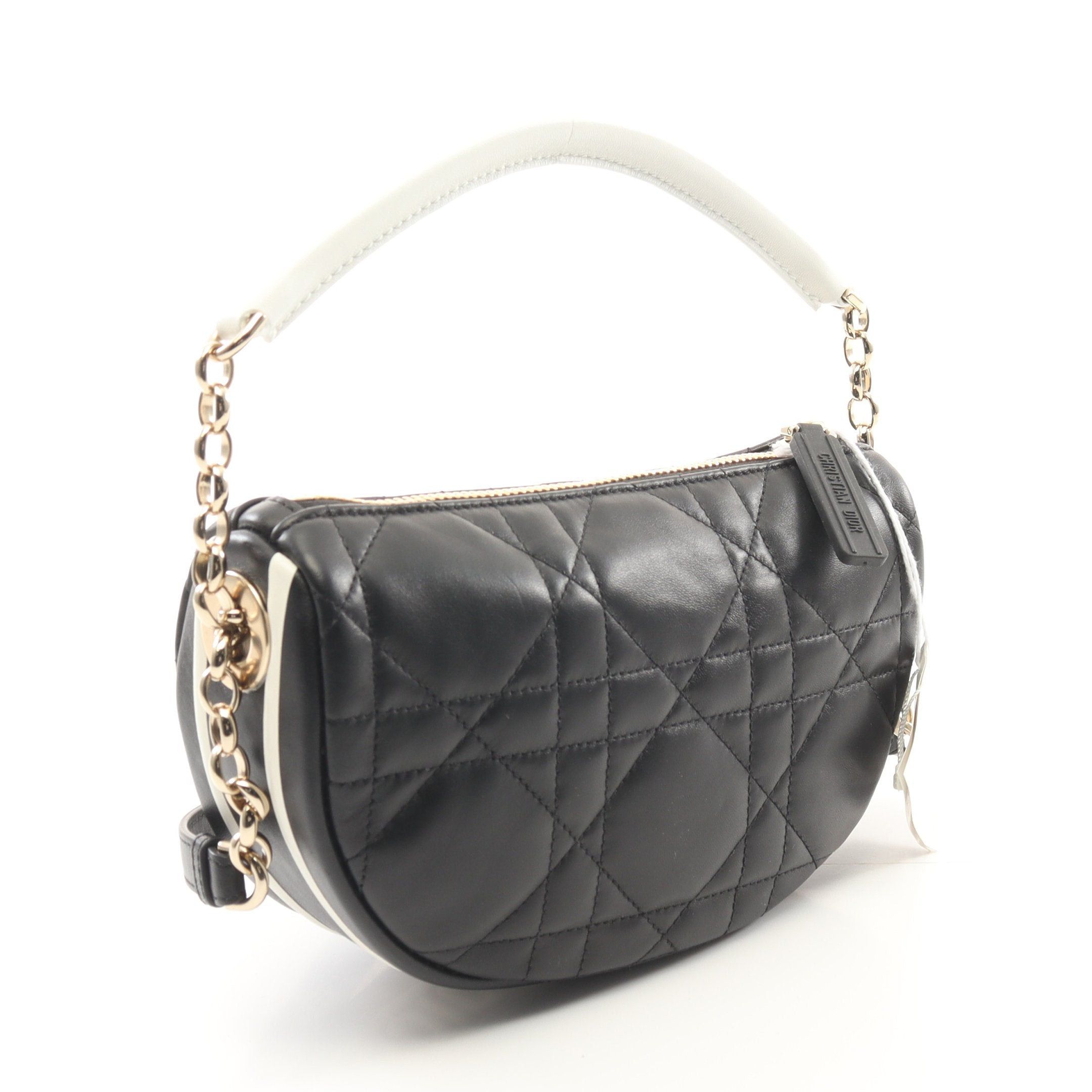 Dior Dior Vibe Hobo Canage Shoulder Bag Leather Black White Size ONE SIZE - 2 Thumbnail