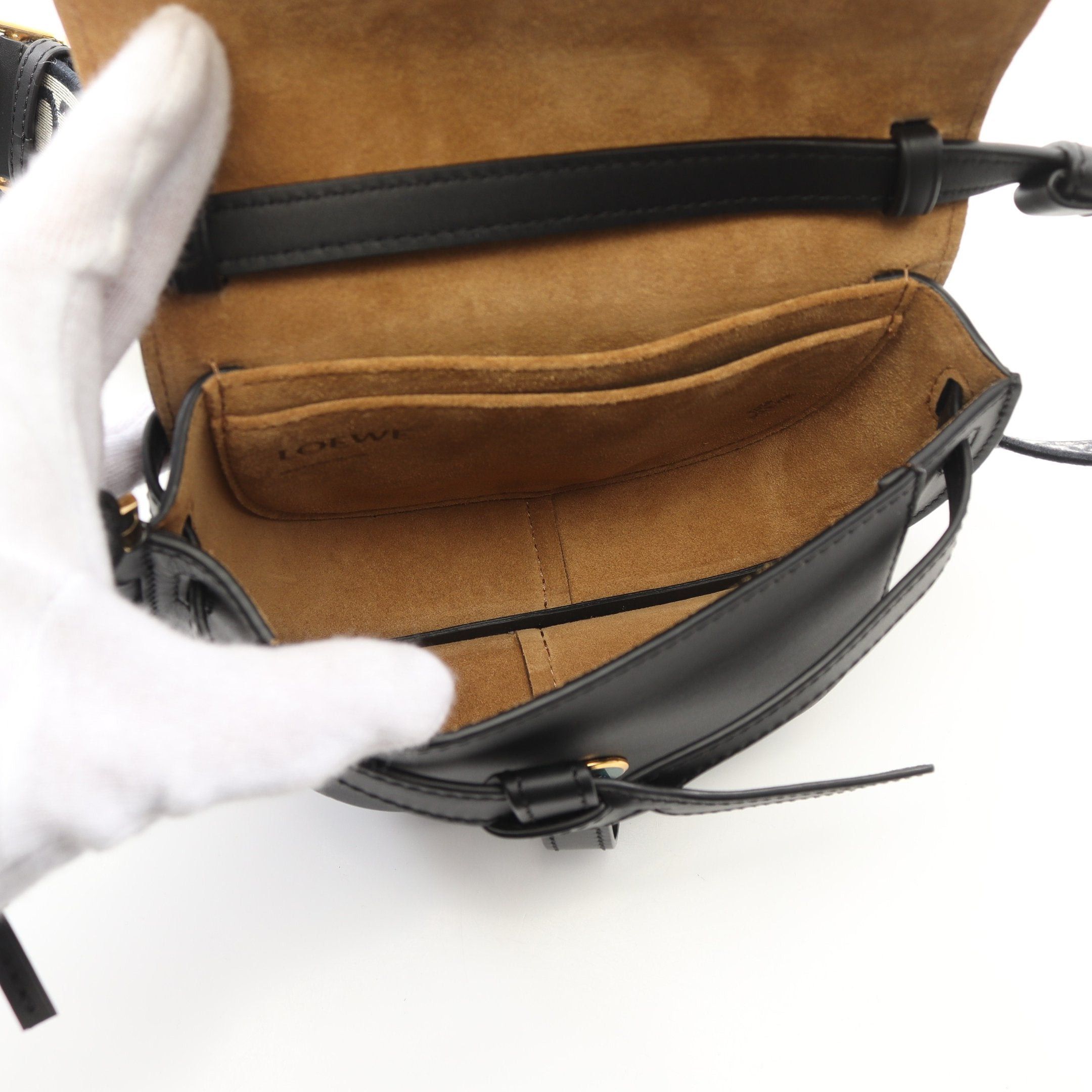 Loewe Loewe Gate Dual Bag Mini Shoulder Leather Black Size ONE SIZE - 3 Thumbnail