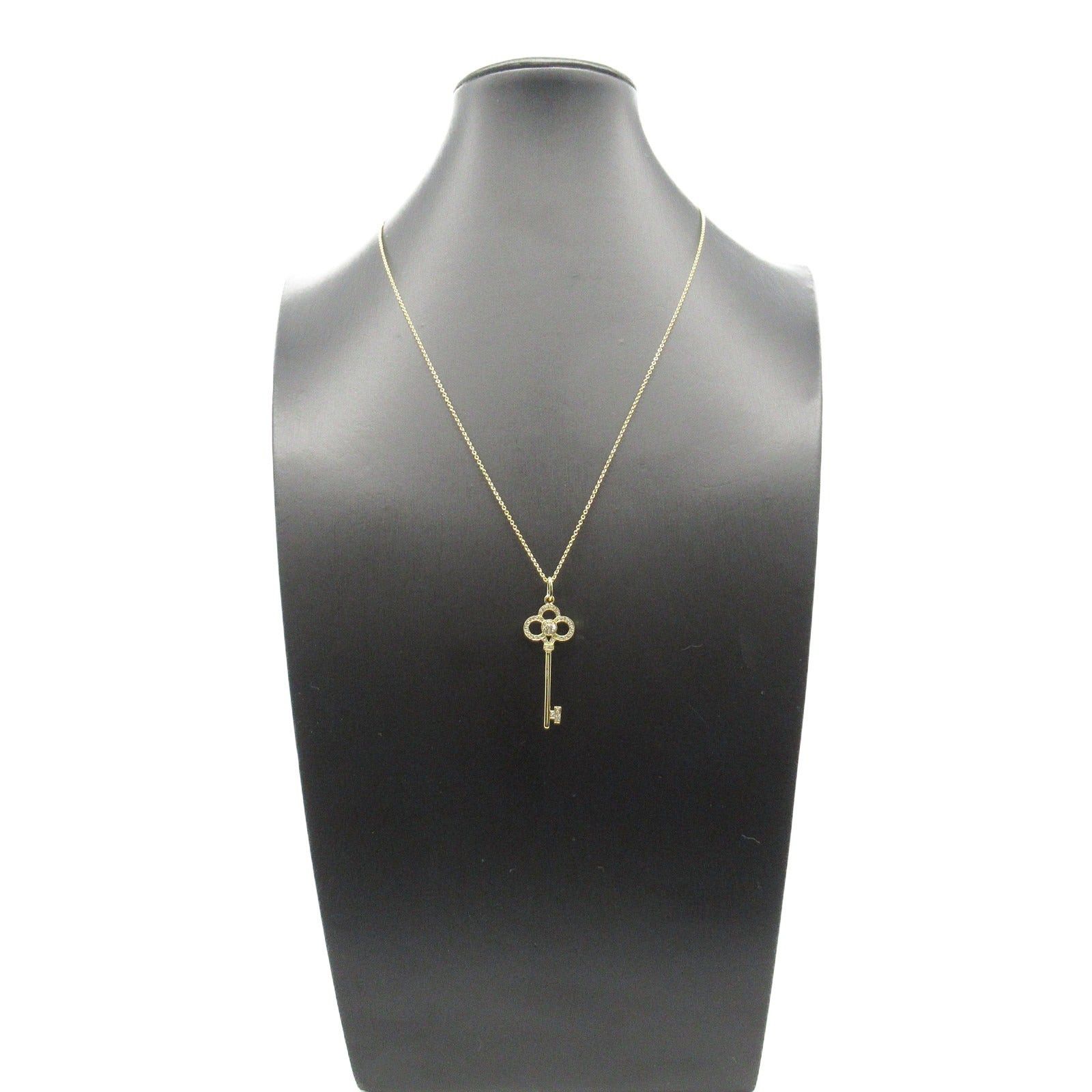 Tiffany & Co. Tiffany Co Crown Key Diamond Necklace K18 (Yellow Gold) Clear Size ONE SIZE - 7 Thumbnail