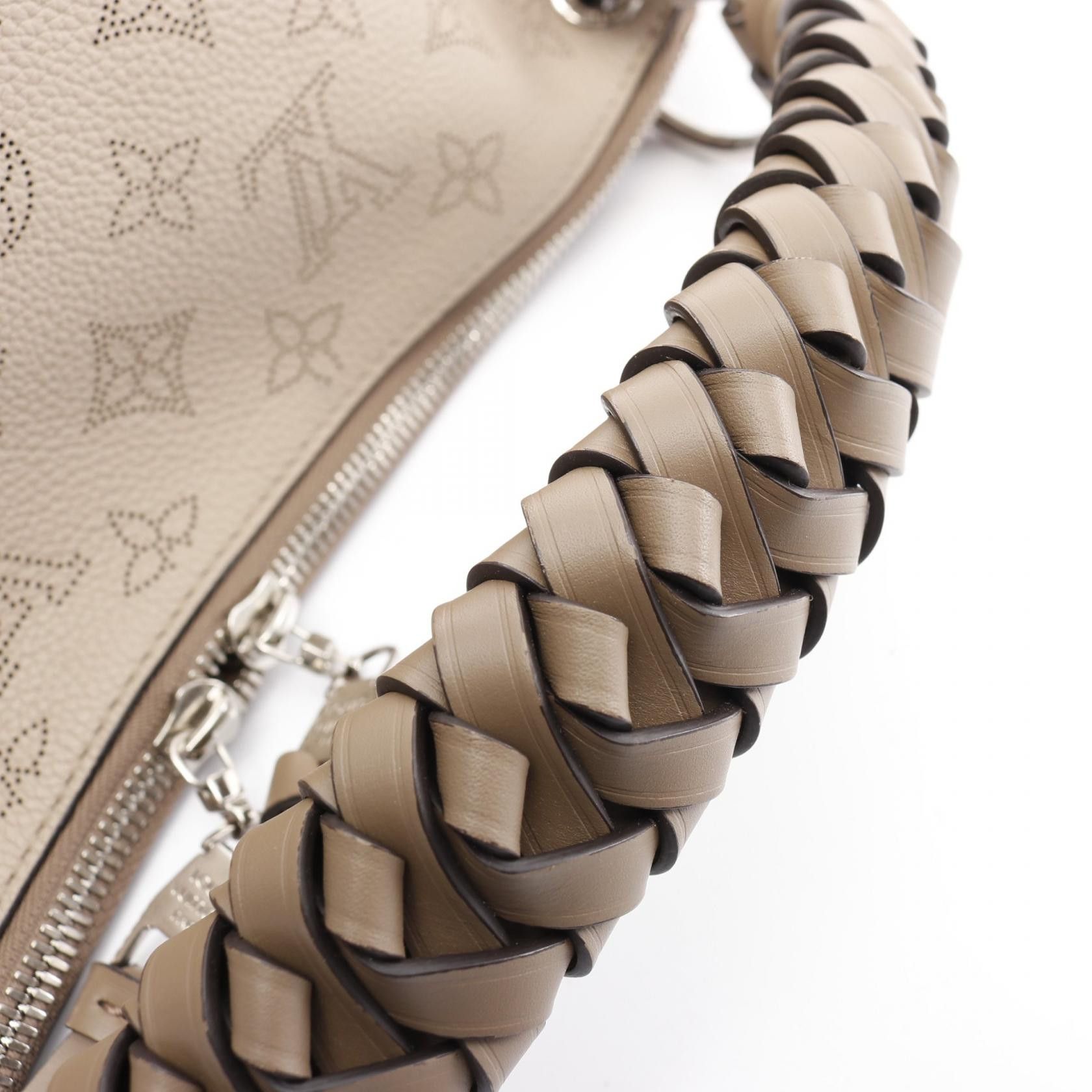 Louis Vuitton Louis Vuitton Beauvre Hobo Mahina Carré Handbag Leather Gray Beige Size ONE SIZE - 8 Thumbnail