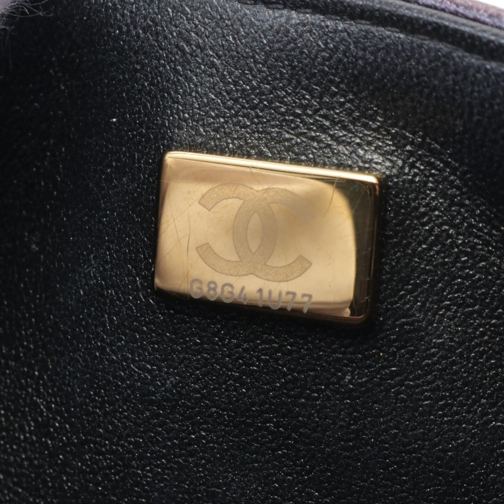 Chanel Chanel Mini Matelasse Chain Shoulder Bag Metallic Lambskin Dark Purple Gold Hardware Size ONE SIZE - 5 Thumbnail