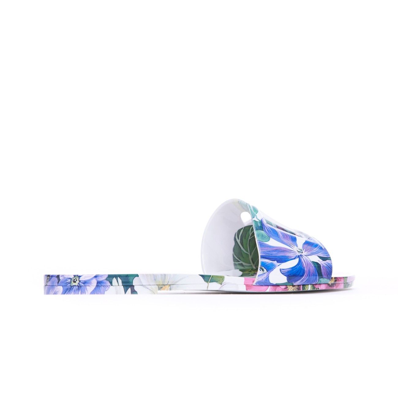 Dolce & Gabbana FLORAL PRINT SLIDE SANDALS WITH DG LOGO Size US 5 / IT 35 - 3 Thumbnail