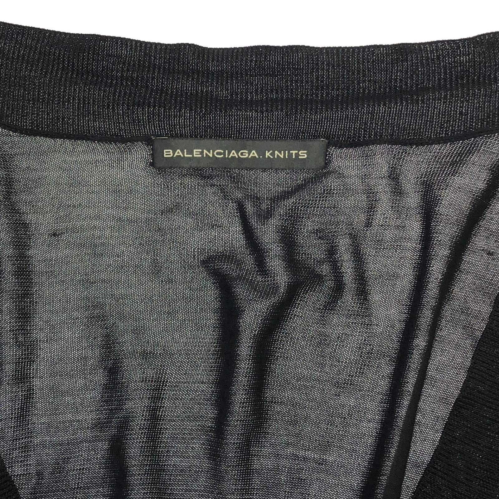 Balenciaga Balenciaga Short Sleeve Blouse Silk Black Size ONE SIZE - 5 Thumbnail