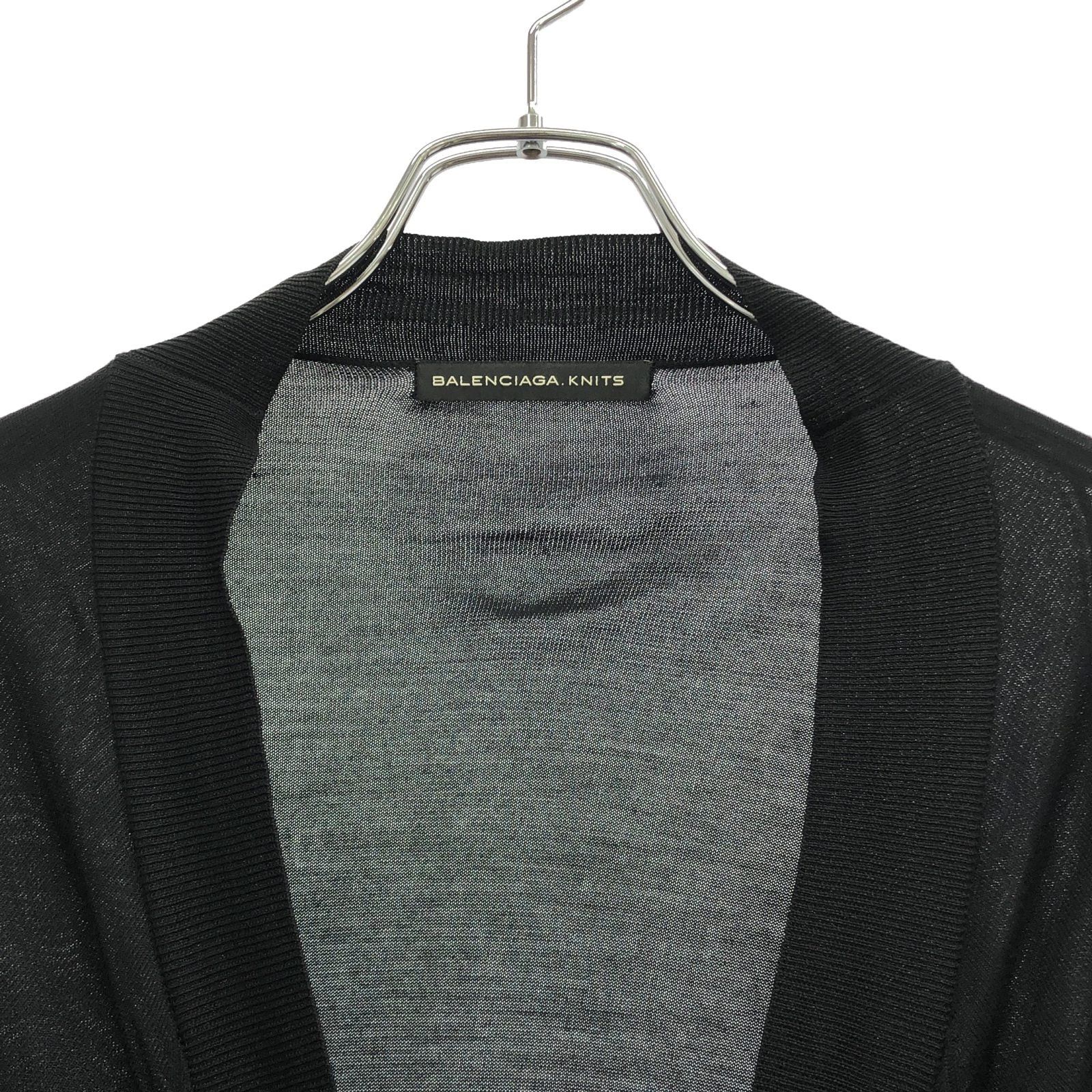 Balenciaga Balenciaga Short Sleeve Blouse Silk Black Size ONE SIZE - 3 Thumbnail
