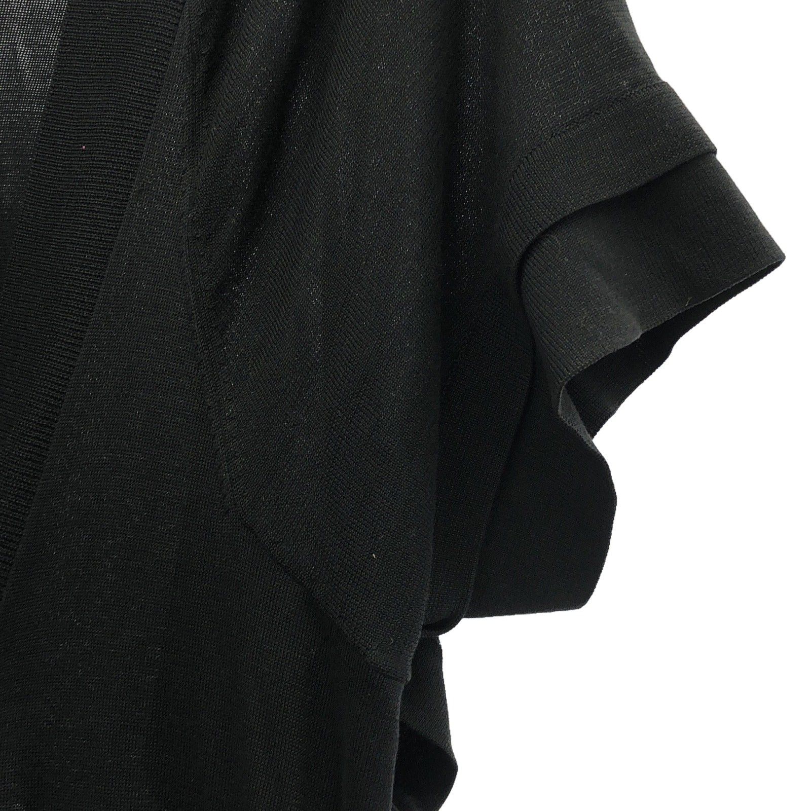 Balenciaga Balenciaga Short Sleeve Blouse Silk Black Size ONE SIZE - 4 Thumbnail