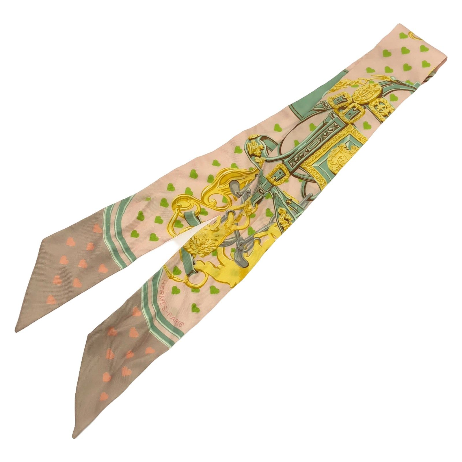 Hermes Hermes Twilly Scarf Silk Pink Size ONE SIZE - 2 Thumbnail