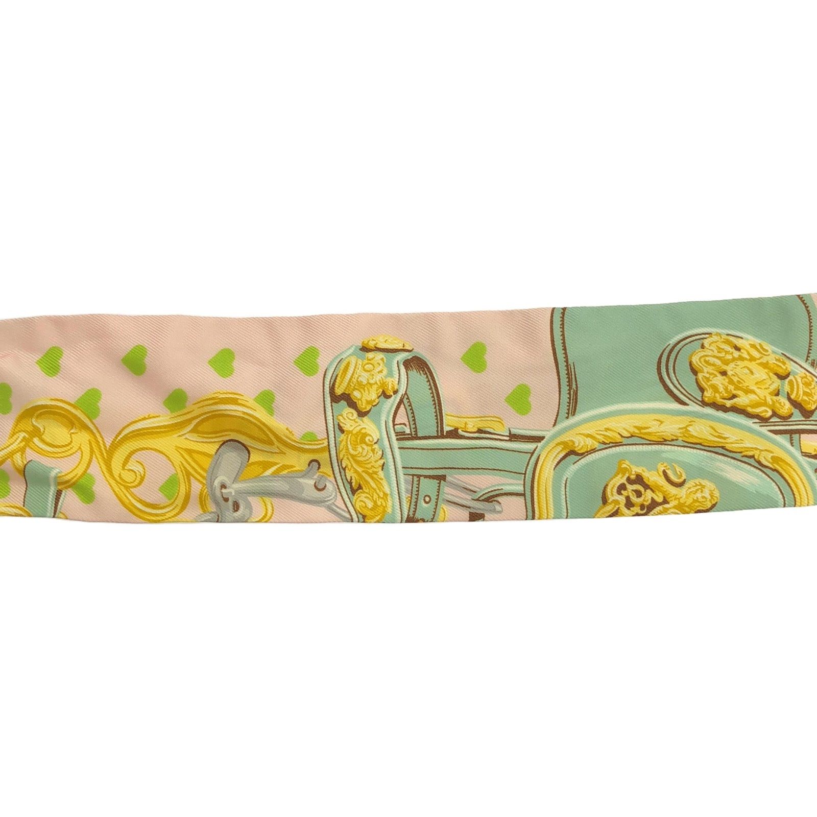 Hermes Hermes Twilly Scarf Silk Pink Size ONE SIZE - 5 Thumbnail