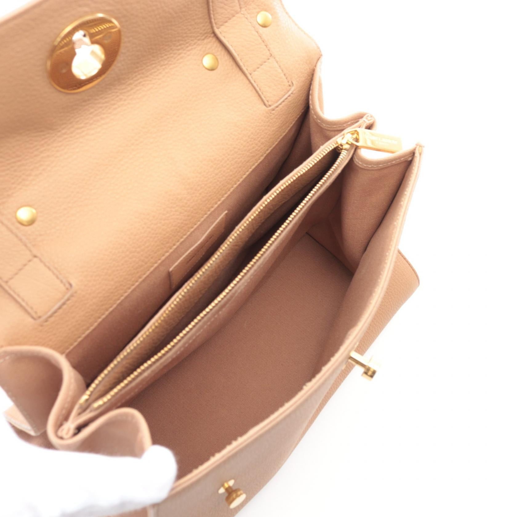 Yves Saint Laurent Yves Saint Laurent Muse To Mini Handbag Leather Beige Size ONE SIZE - 3 Thumbnail