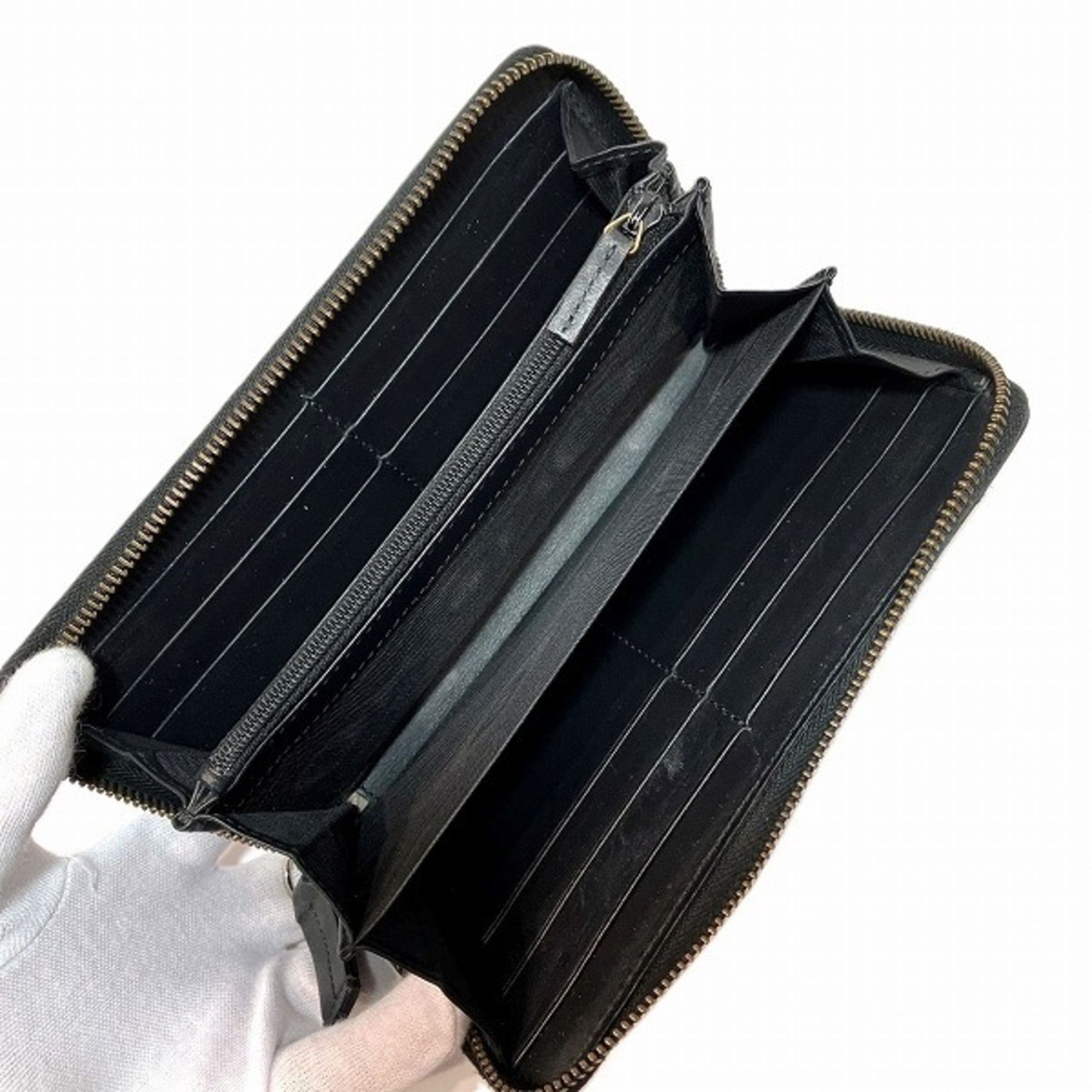 GUCCI Animalier Tiger 428721 Round Long Wallet for Men