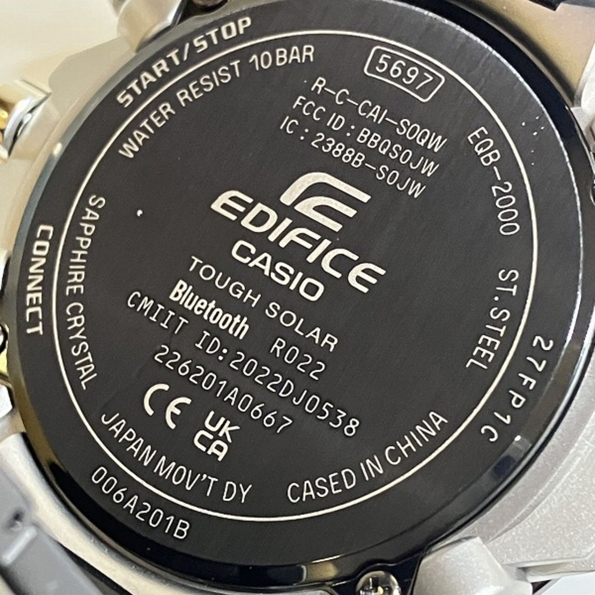 Casio Casio Edifice EQB-2000YDC-1AJF Radio Solar Watch Men's Size ONE SIZE - 5 Thumbnail