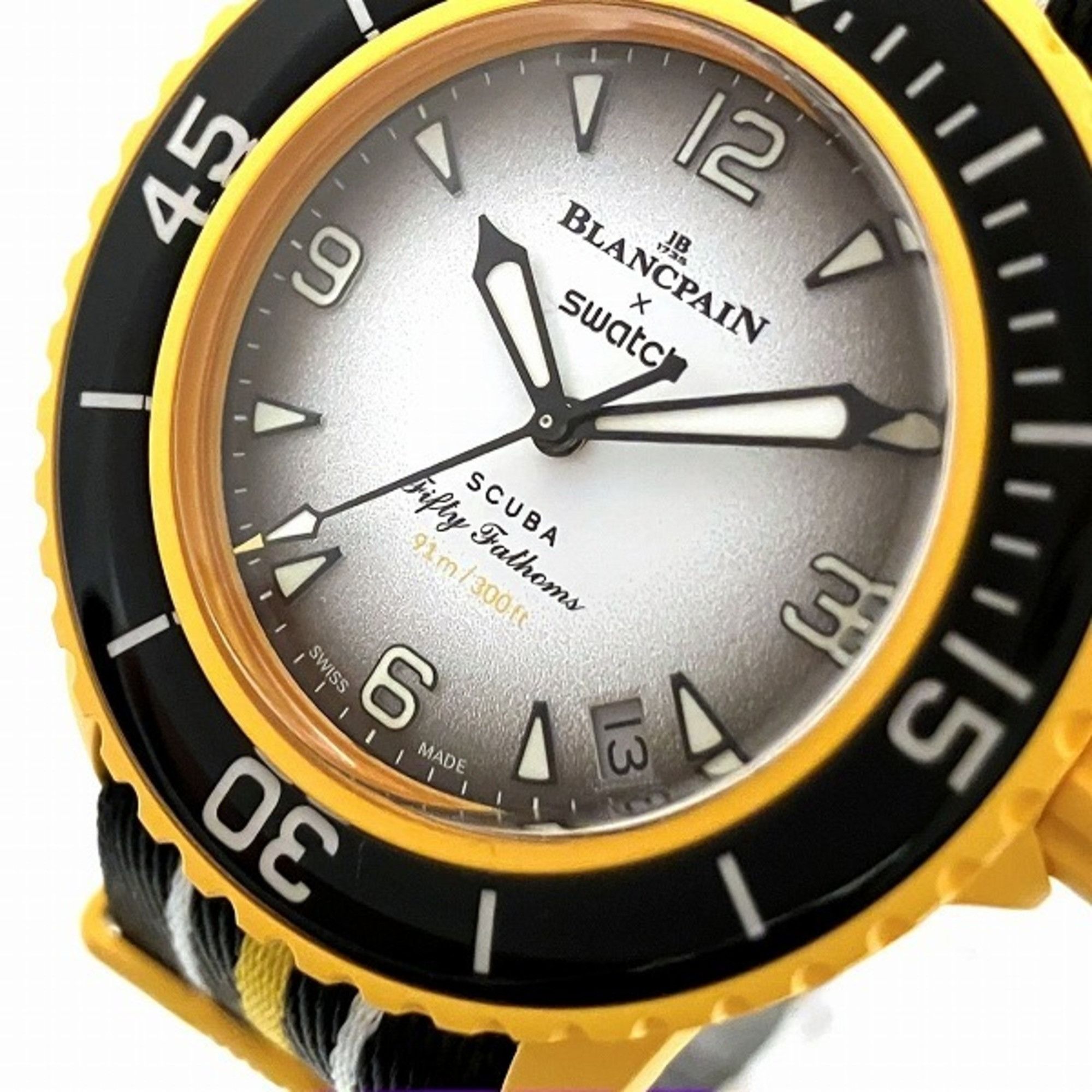 Other Blancpain Swatch Pacific Ocean S035P100 Automatic Watch Men's Wristwatch Size ONE SIZE - 4 Thumbnail