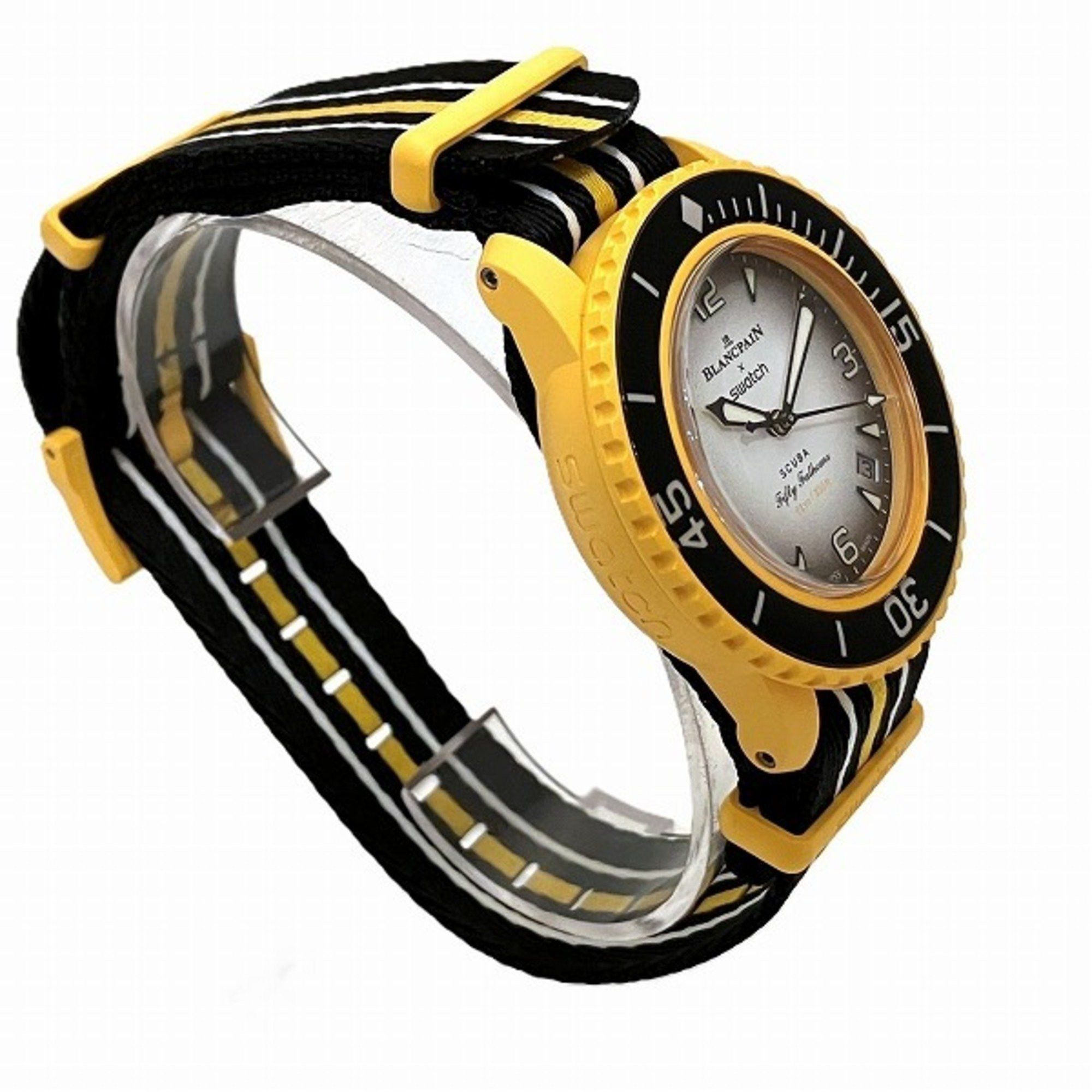 Other Blancpain Swatch Pacific Ocean S035P100 Automatic Watch Men's Wristwatch Size ONE SIZE - 3 Thumbnail