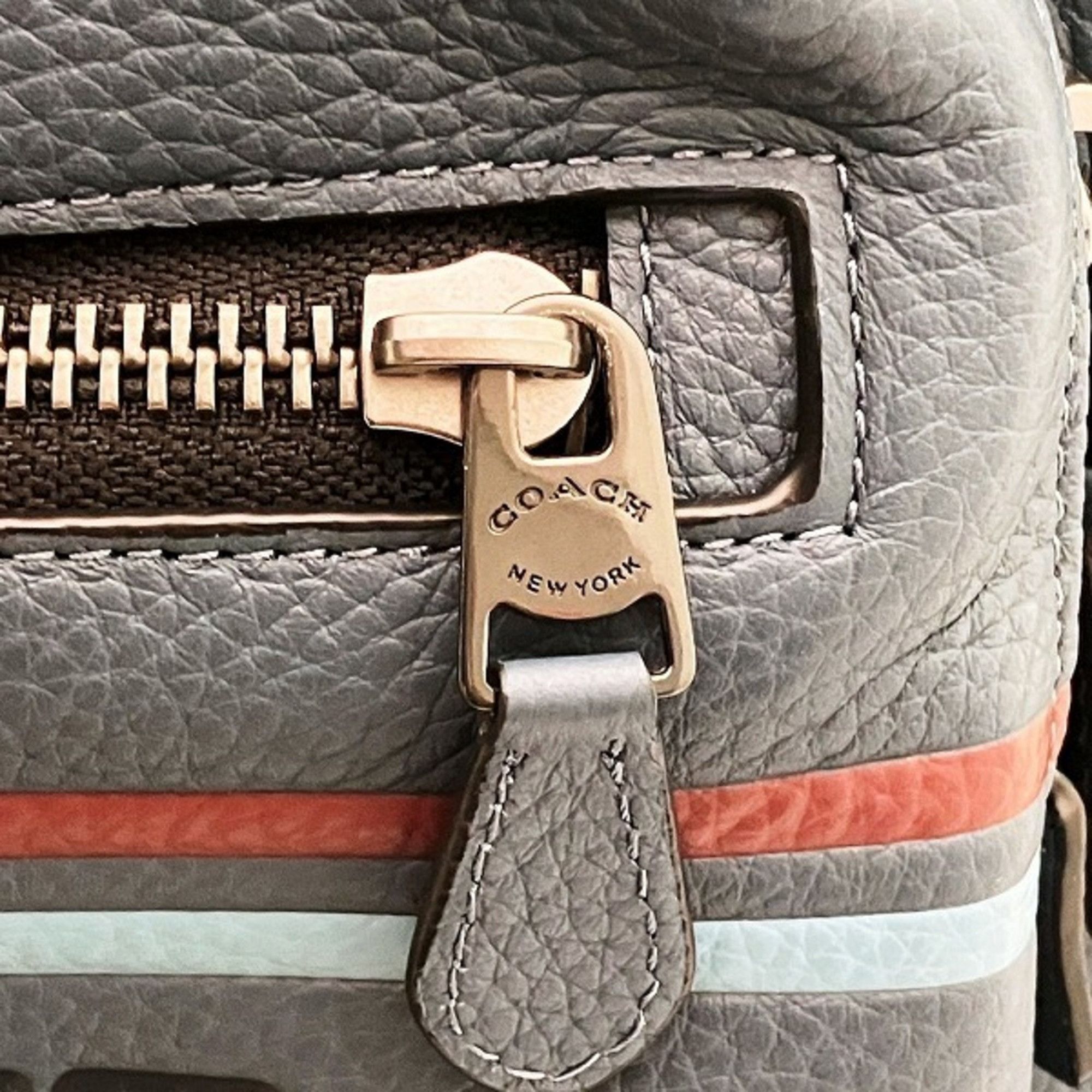 Coach Coach CG995 Striped Bag Backpack Men's Size ONE SIZE - 7 Thumbnail