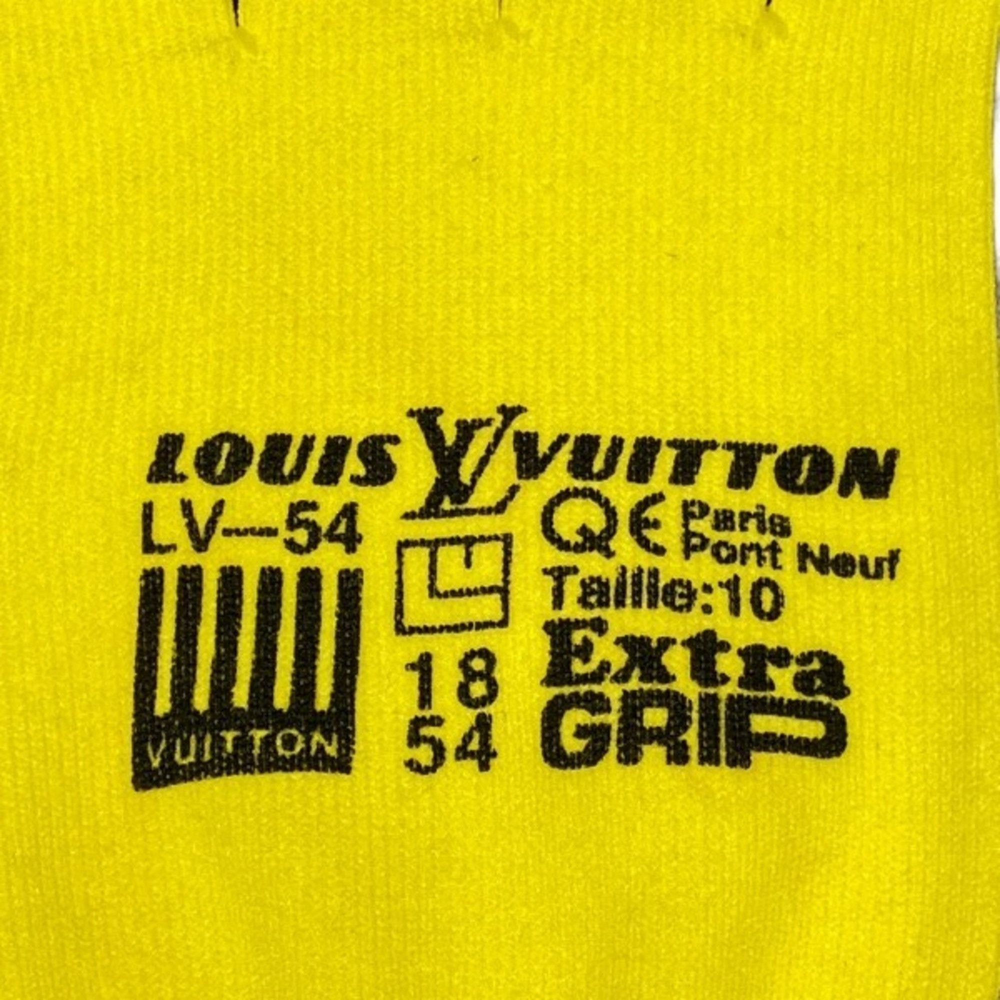 Louis Vuitton GonRGB Gloves MP2370 Yellow Accessories Men's