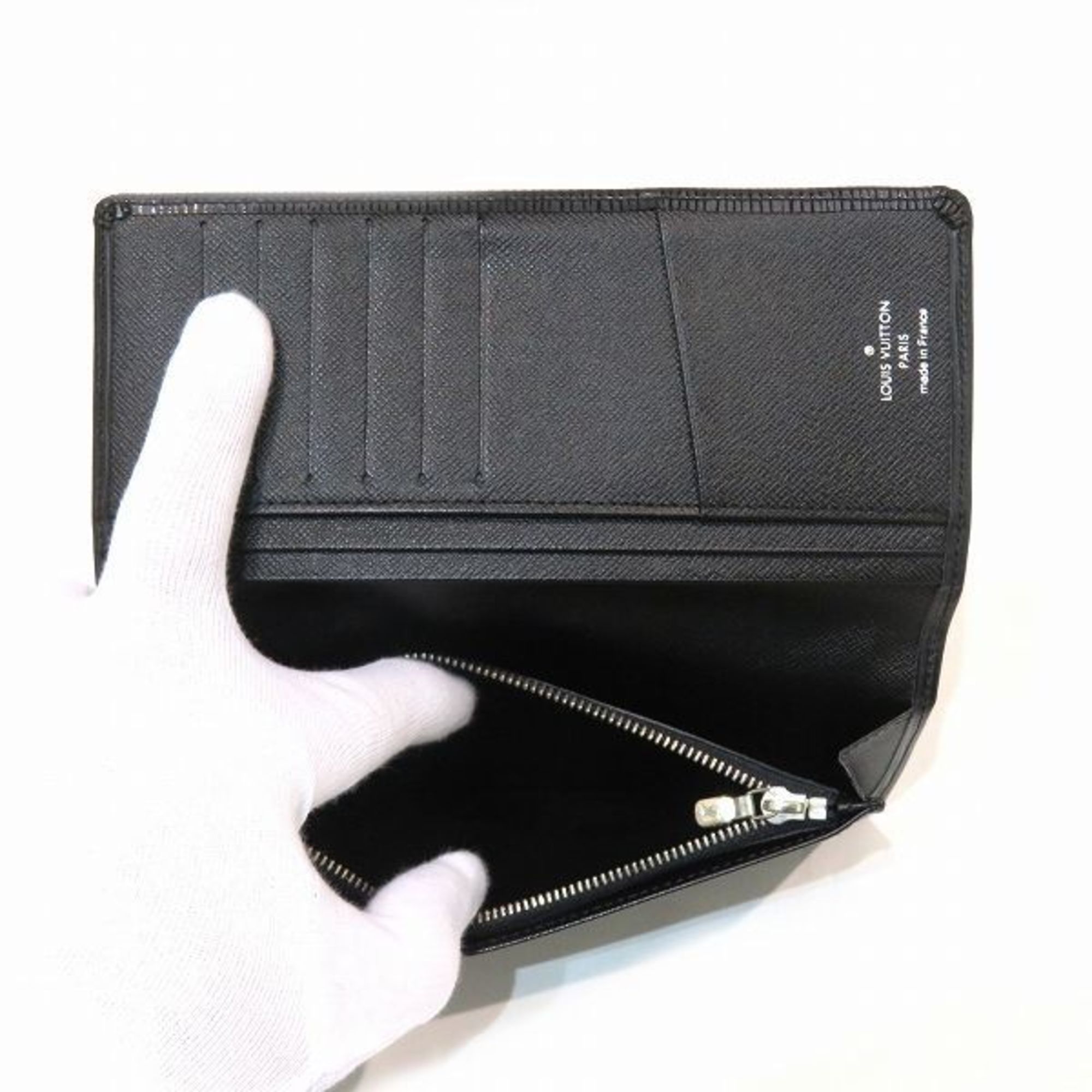 Louis Vuitton Louis Vuitton Epi Portefeuille Plaza M60622 Noir Long Wallet Bi-fold Men's Size ONE SIZE - 6 Thumbnail