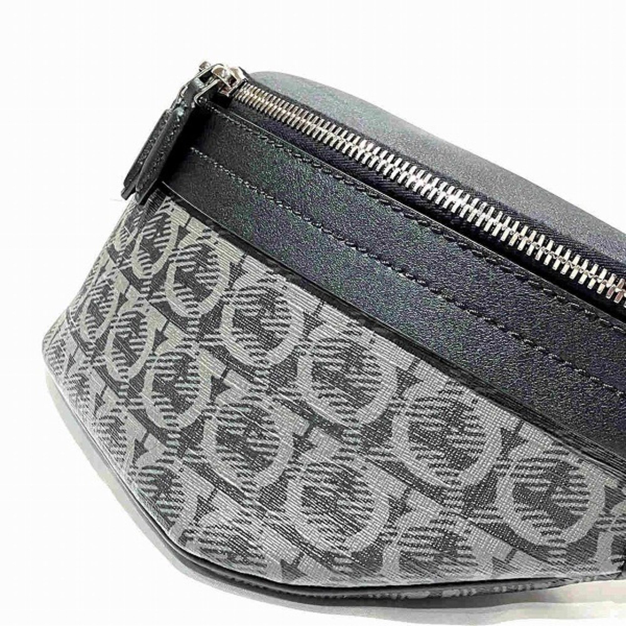 Salvatore Ferragamo Salvatore Ferragamo Ferragamo Gancini FZ24-A226 Body Bag, Waist Pouch, Men's Size ONE SIZE - 4 Thumbnail