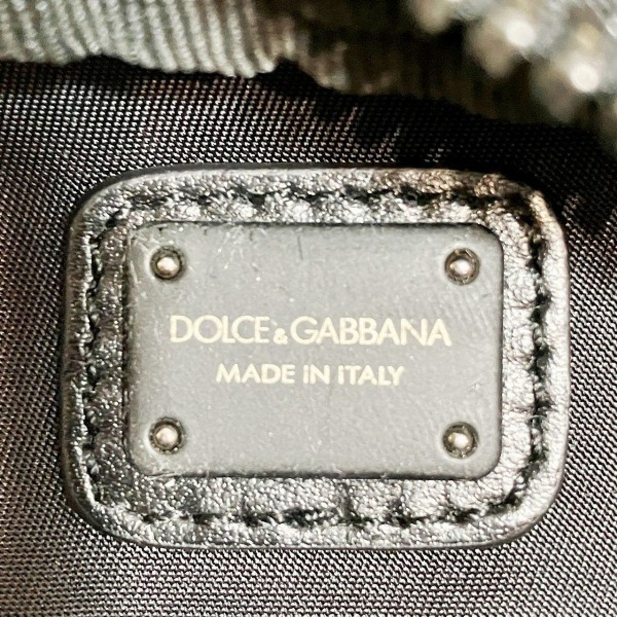 Dolce & Gabbana Dolce & Gabbana Black Nylon x Leather Bag Body Waist Pouch Men's Size ONE SIZE - 4 Thumbnail