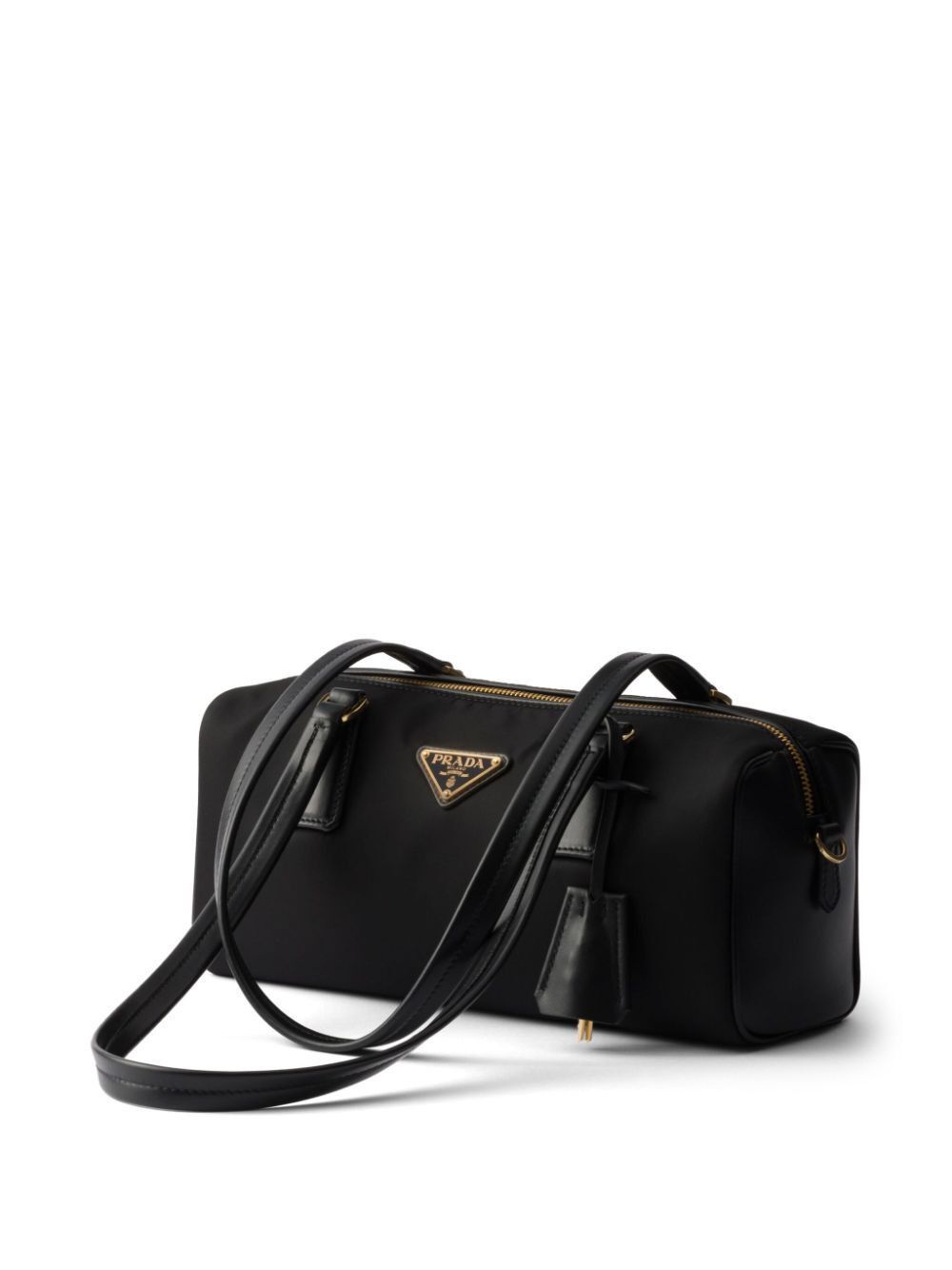 Prada RE-NYLON AND LEATHER MEDIUM TOP-HANDLE BAG WITH PADLOCK Size ONE SIZE - 3 Thumbnail