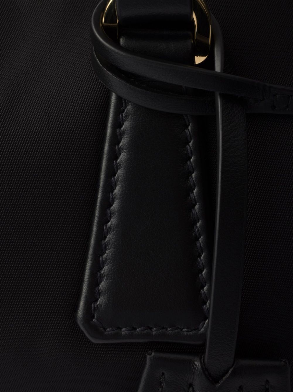 Prada RE-NYLON AND LEATHER MEDIUM TOP-HANDLE BAG WITH PADLOCK Size ONE SIZE - 5 Thumbnail