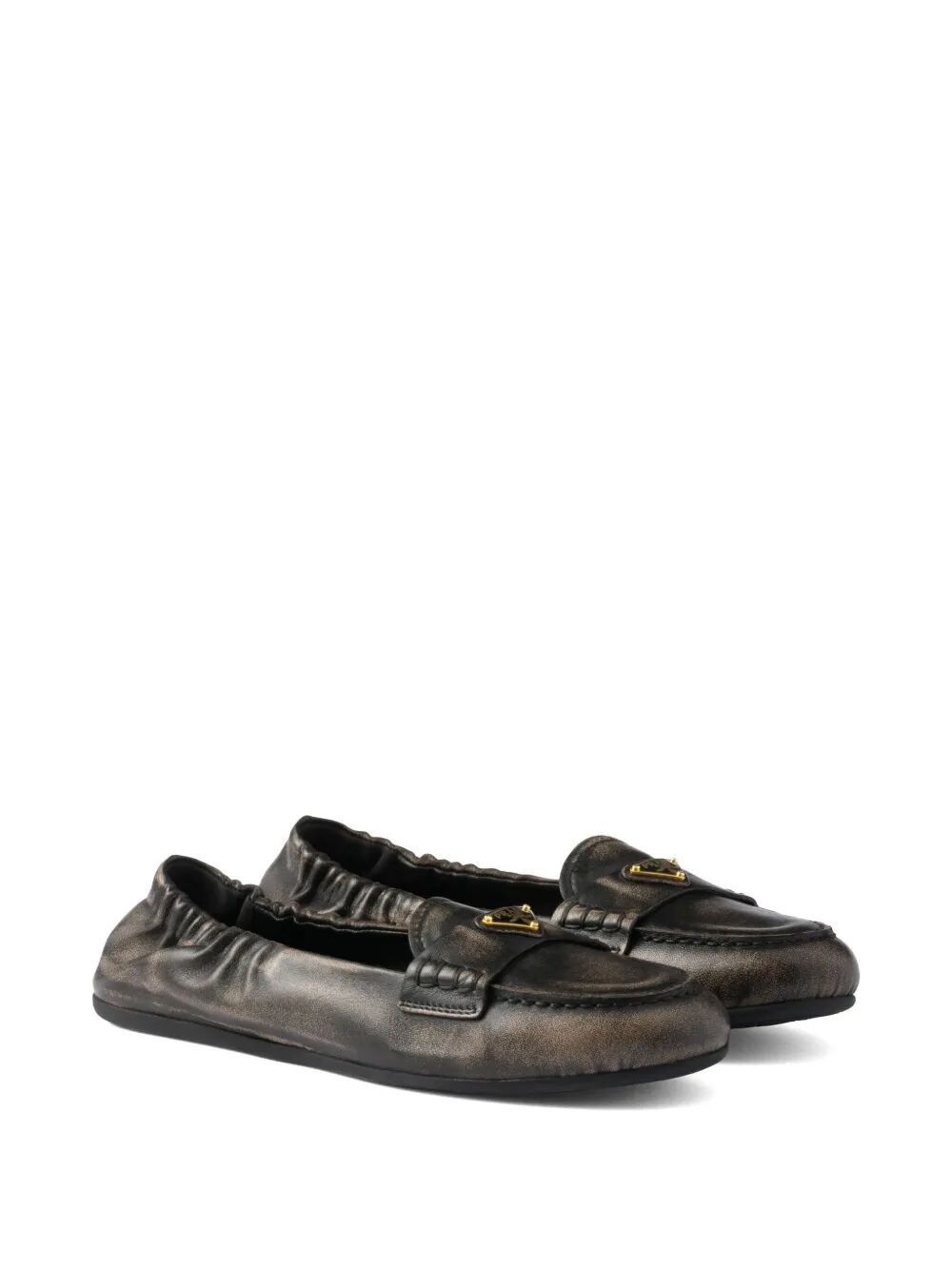 DECONSTRUCTED AND FLEXIBLE NAPPA LEATHER LOAFERS