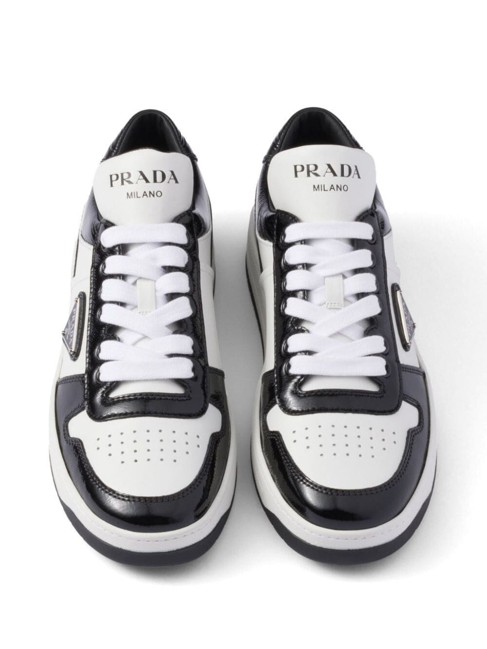 Prada DOWNTOWN LEATHER SNEAKERS Size US 6 / IT 36 - 2 Thumbnail