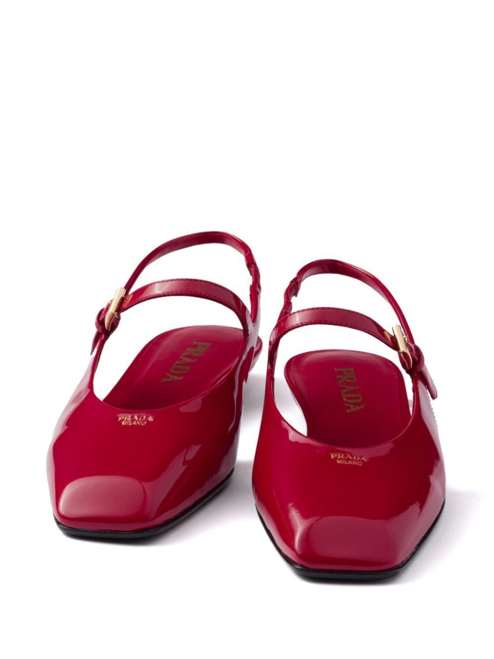 Prada PATENT LEATHER SLINGBACK BALLERINAS Size US 6 / IT 36 - 4 Thumbnail